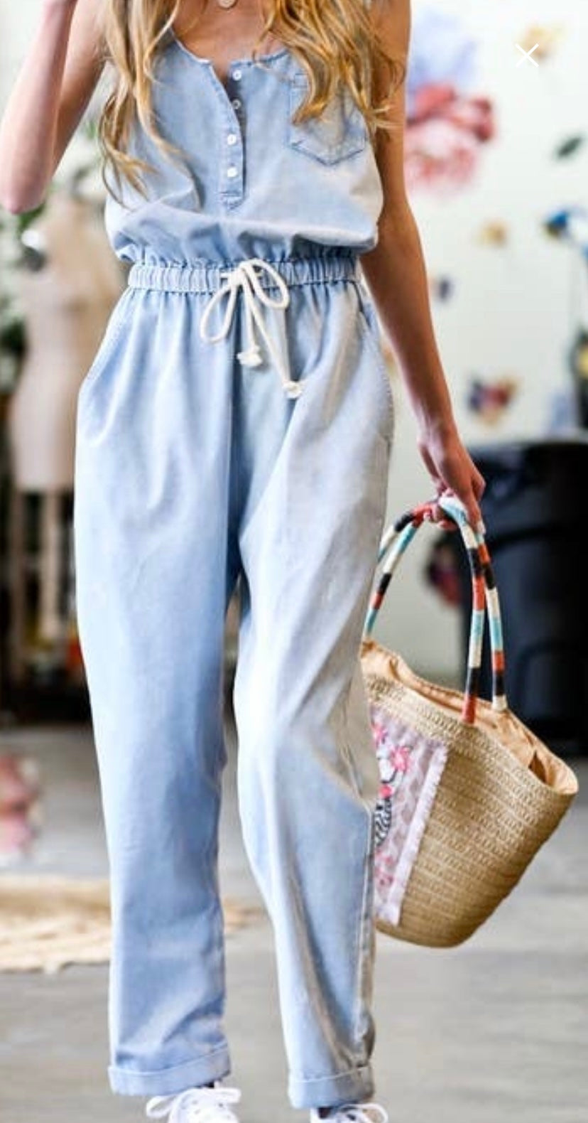 Light Denim dressy jumpsuit