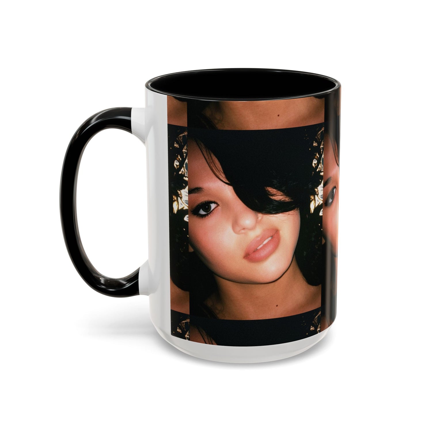 Personalized Photo Accent Coffee Mug (11/15oz) — Custom Portrait Design Printify