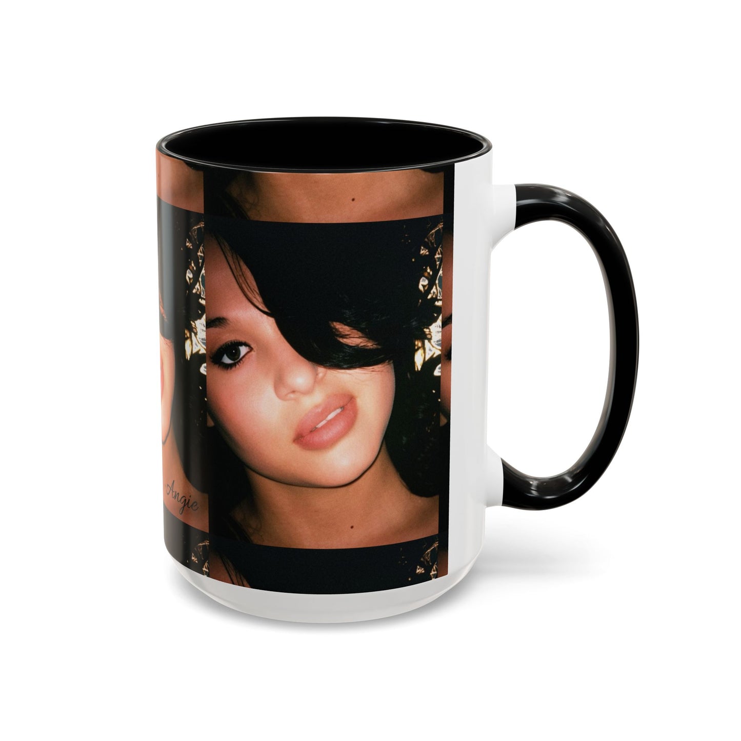 Personalized Photo Accent Coffee Mug (11/15oz) — Custom Portrait Design Printify