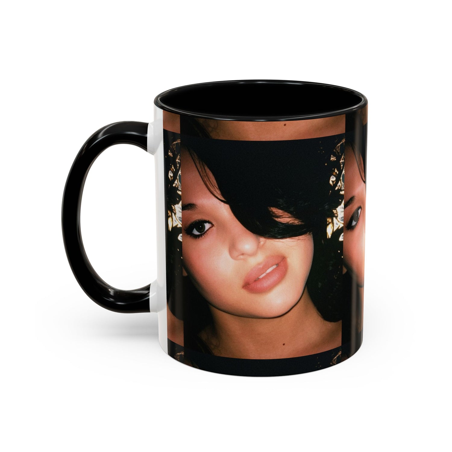 Personalized Photo Accent Coffee Mug (11/15oz) — Custom Portrait Design Printify