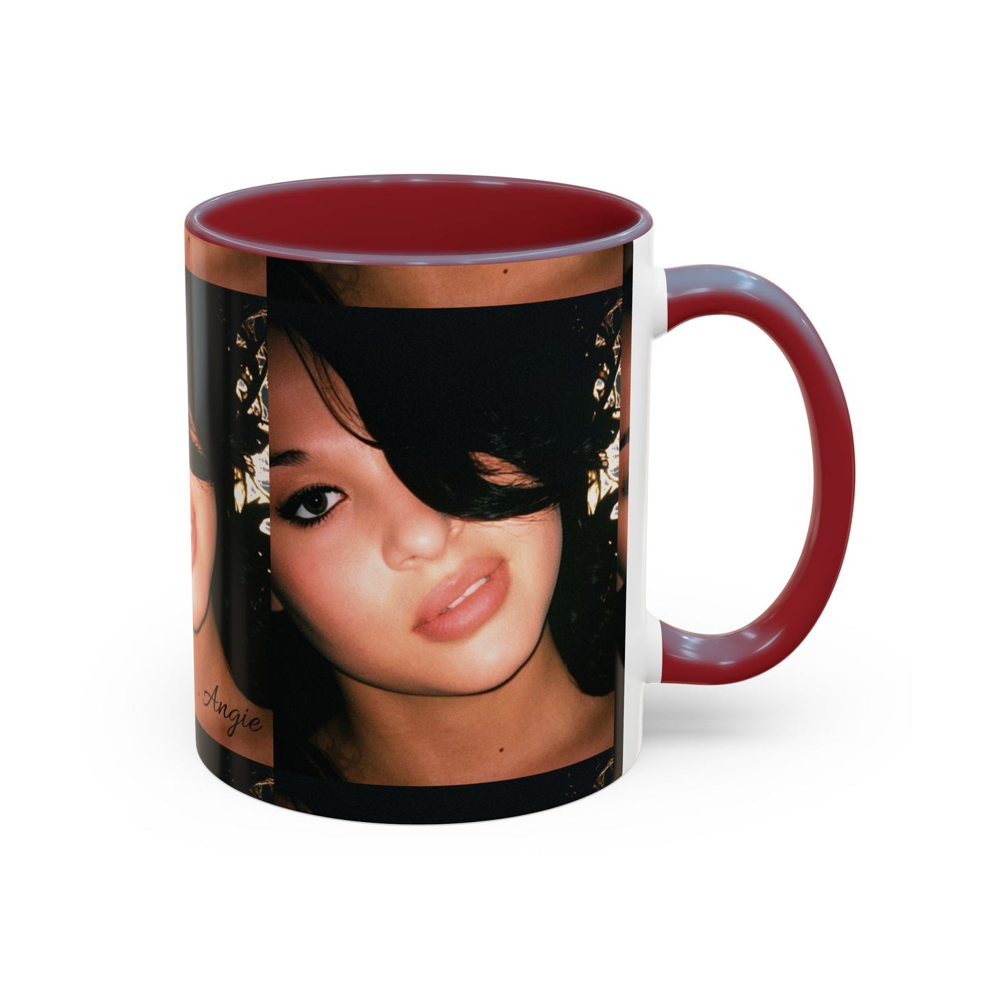 Personalized Photo Accent Coffee Mug (11/15oz) — Custom Portrait Design Printify