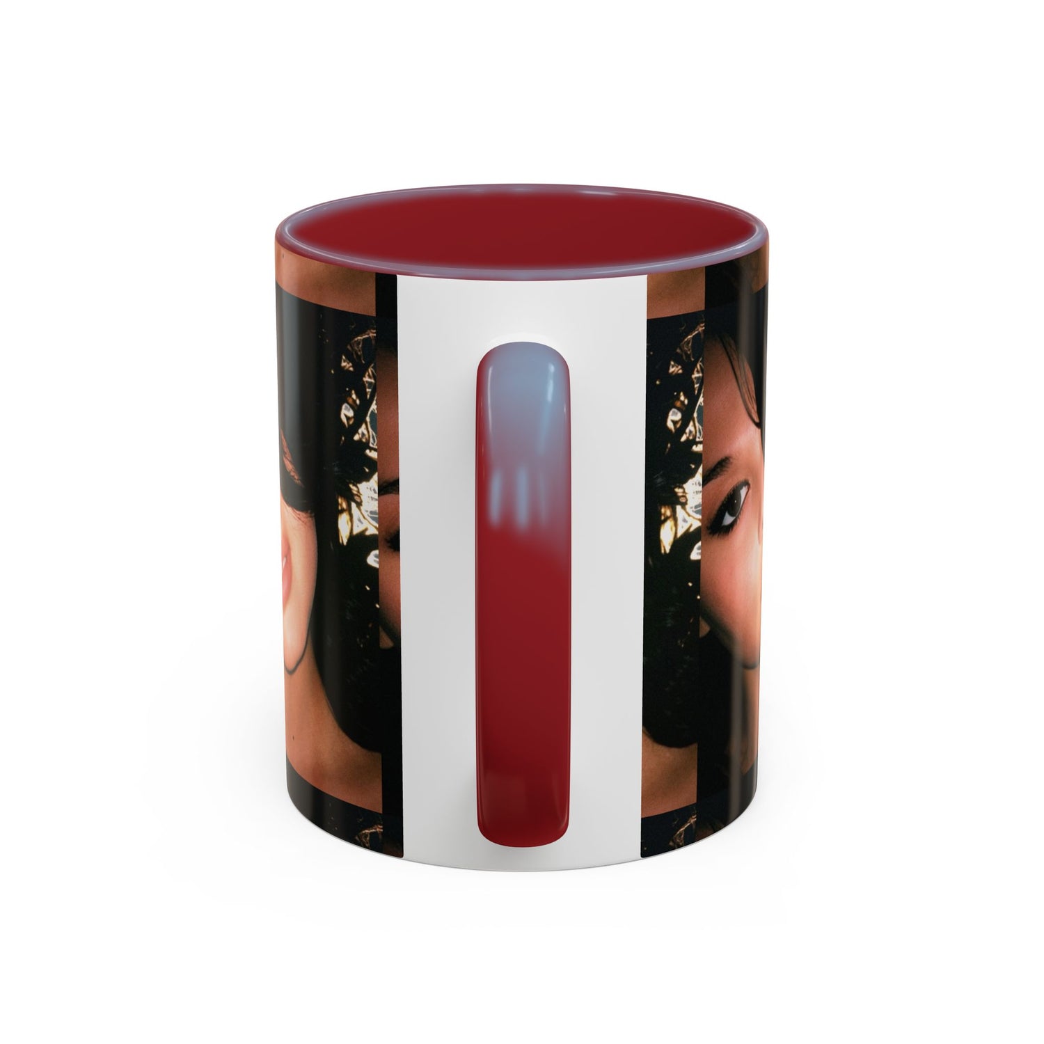 Personalized Photo Accent Coffee Mug (11/15oz) — Custom Portrait Design Printify