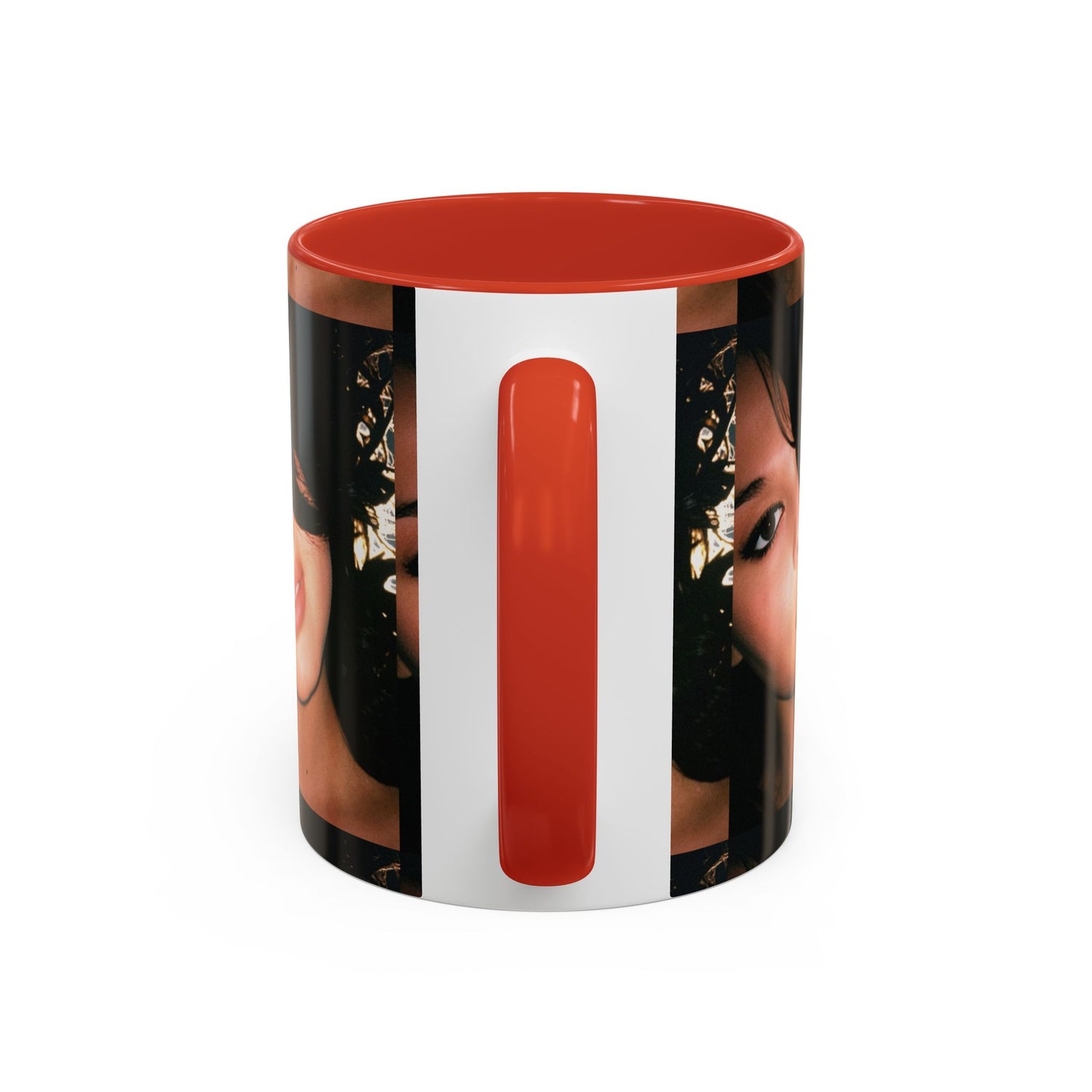 Personalized Photo Accent Coffee Mug (11/15oz) — Custom Portrait Design Printify