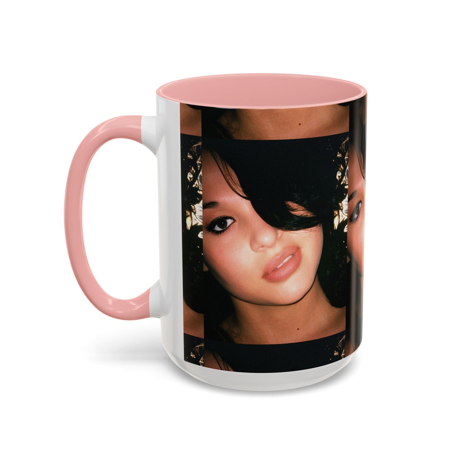 Personalized Photo Accent Coffee Mug (11/15oz) — Custom Portrait Design Printify