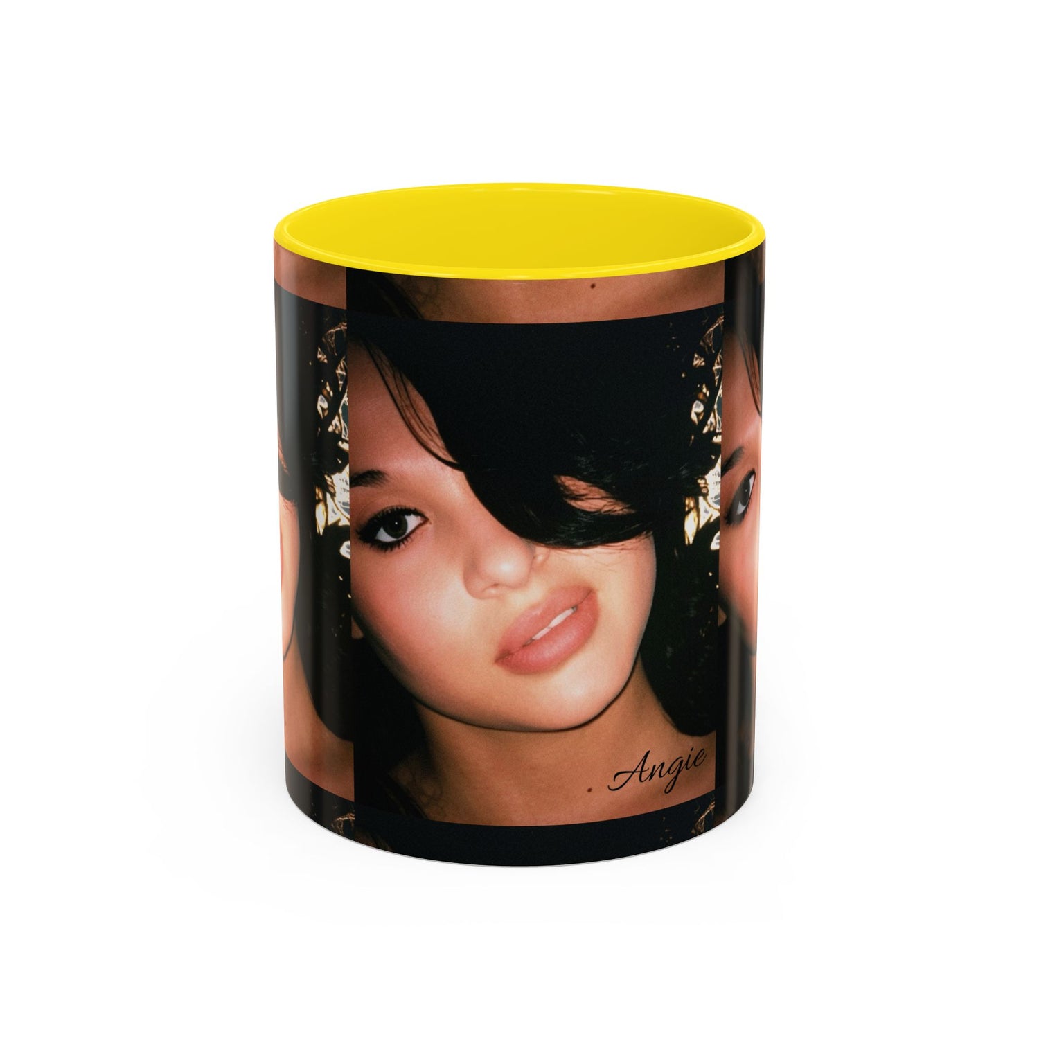 Personalized Photo Accent Coffee Mug (11/15oz) — Custom Portrait Design Printify