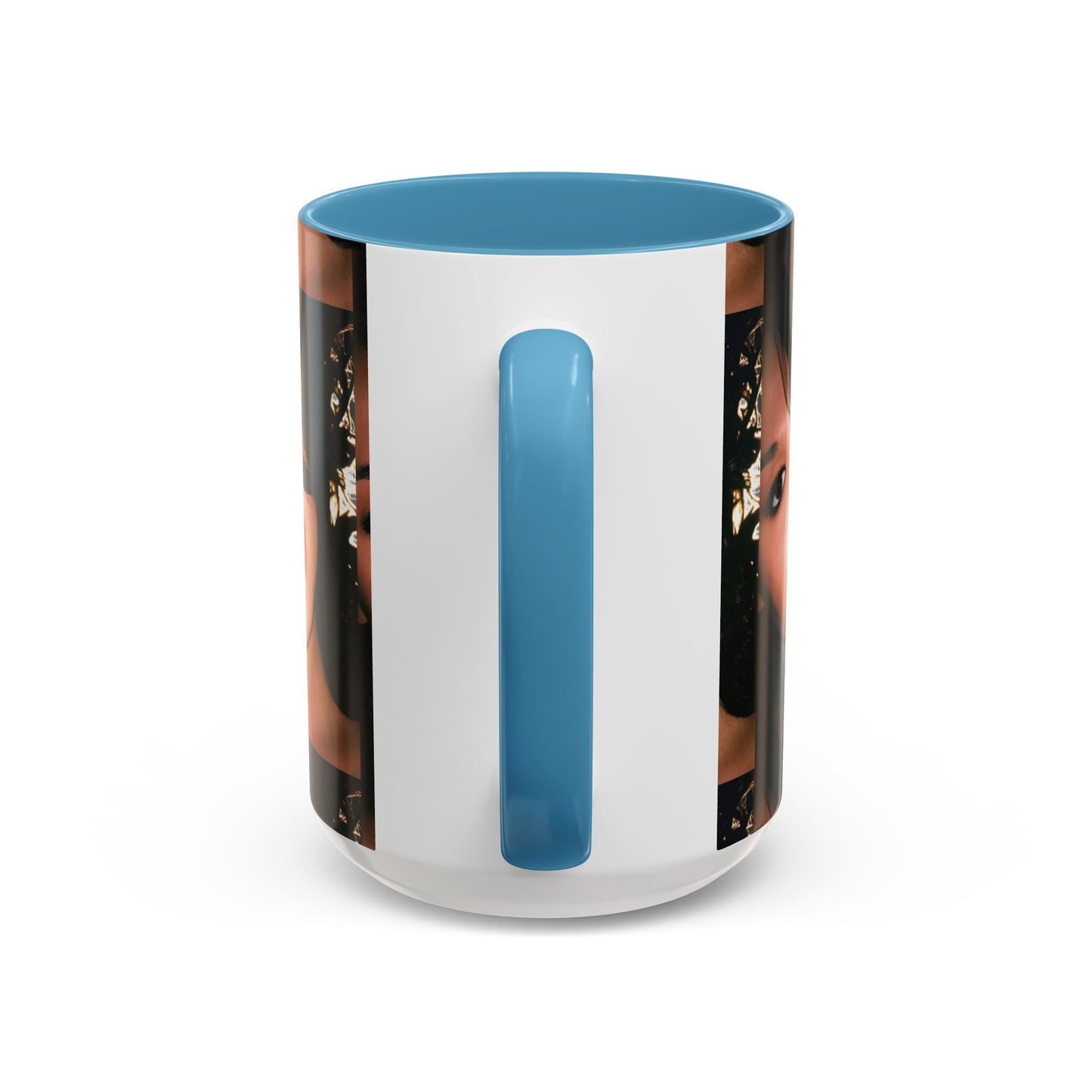 Personalized Photo Accent Coffee Mug (11/15oz) — Custom Portrait Design Printify