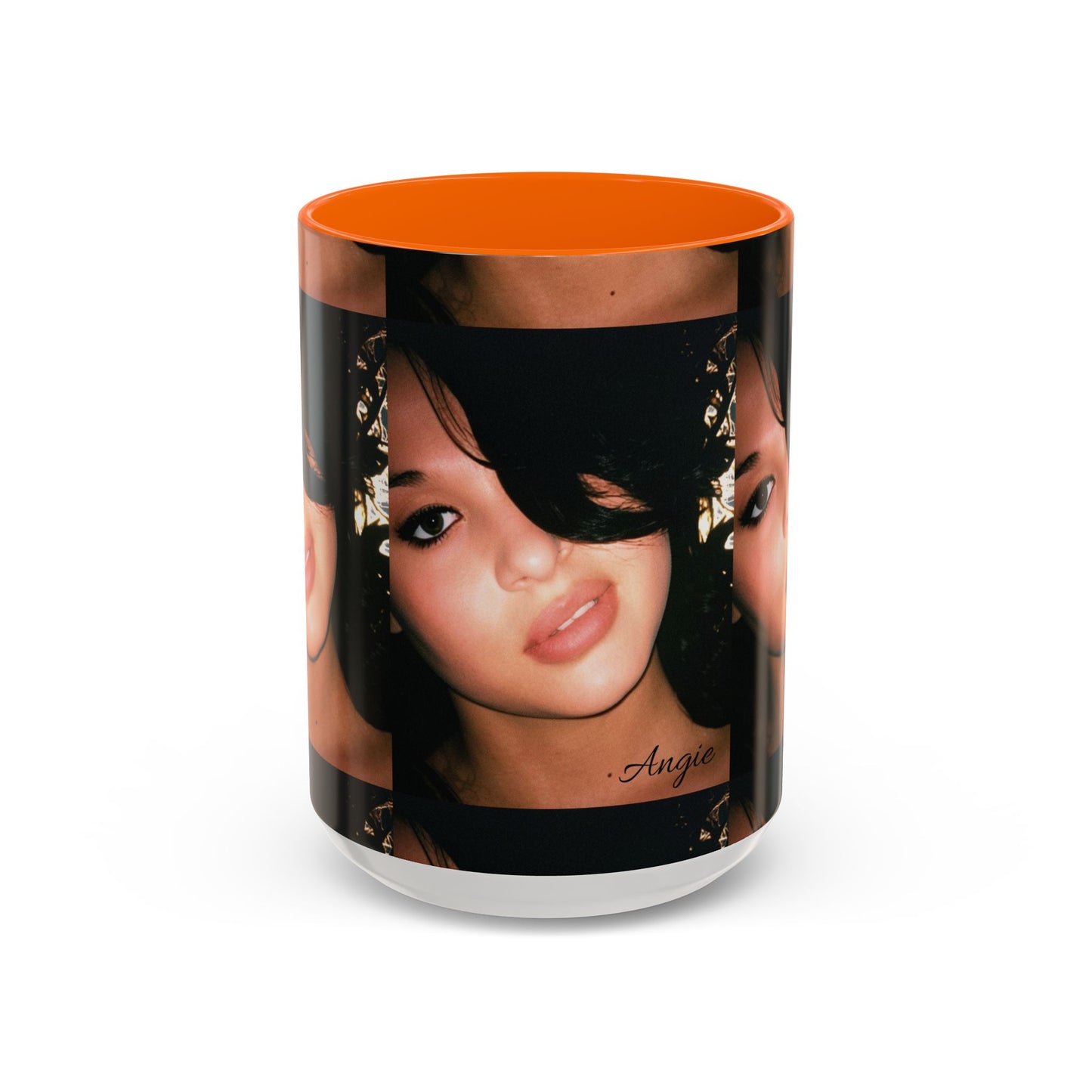 Personalized Photo Accent Coffee Mug (11/15oz) — Custom Portrait Design Printify