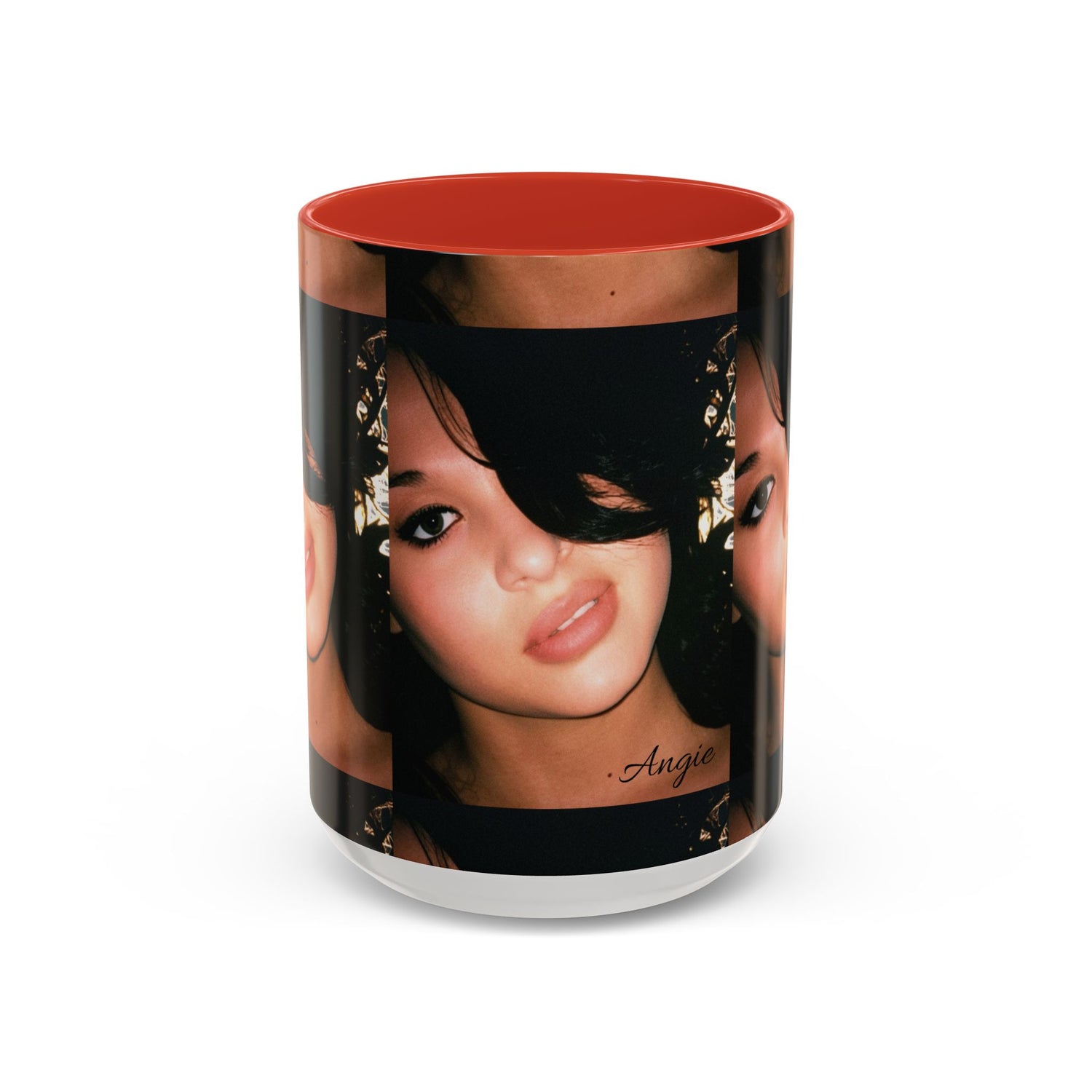 Personalized Photo Accent Coffee Mug (11/15oz) — Custom Portrait Design Printify