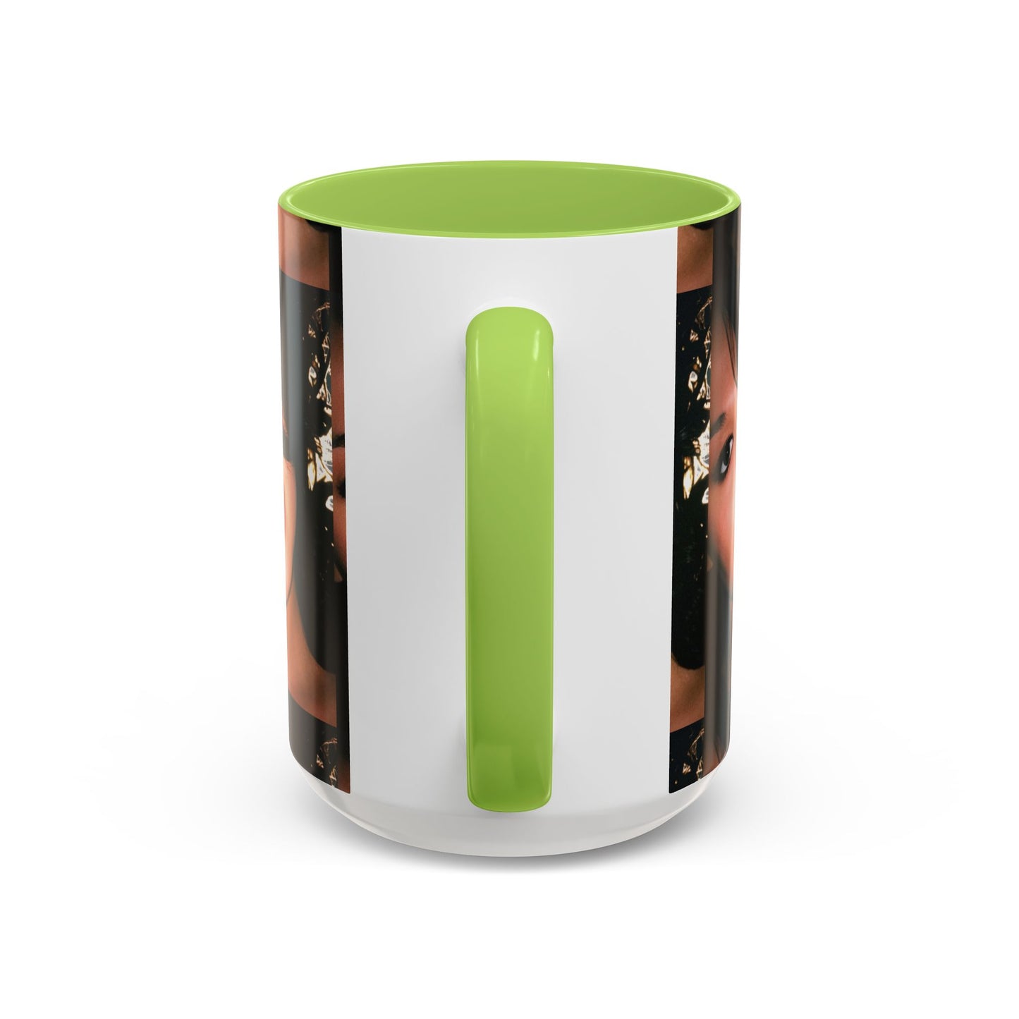 Personalized Photo Accent Coffee Mug (11/15oz) — Custom Portrait Design Printify