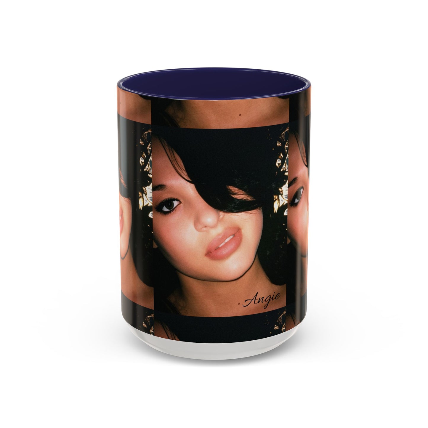 Personalized Photo Accent Coffee Mug (11/15oz) — Custom Portrait Design Printify