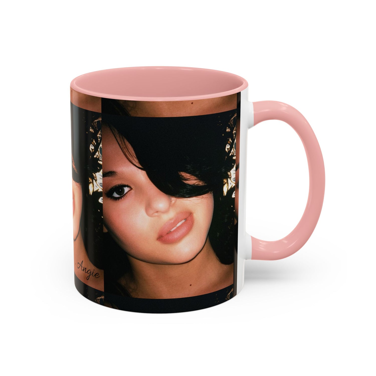 Personalized Photo Accent Coffee Mug (11/15oz) — Custom Portrait Design Printify