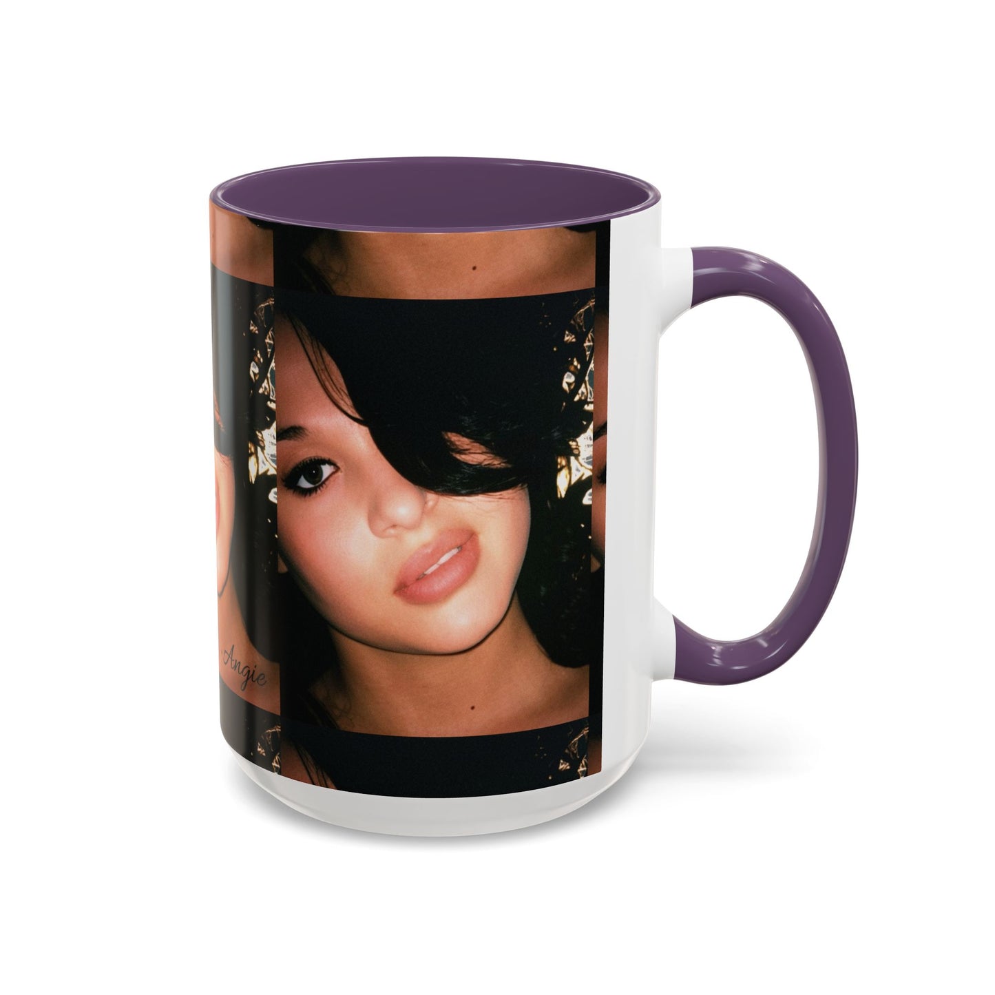 Personalized Photo Accent Coffee Mug (11/15oz) — Custom Portrait Design Printify