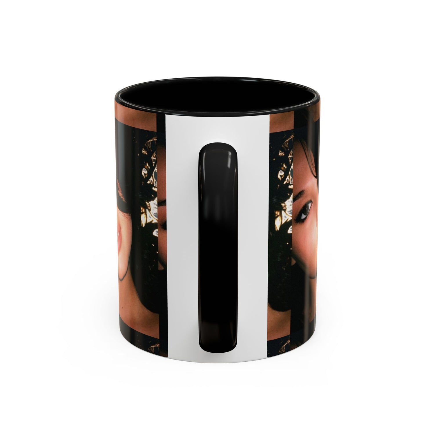 Personalized Photo Accent Coffee Mug (11/15oz) — Custom Portrait Design Printify