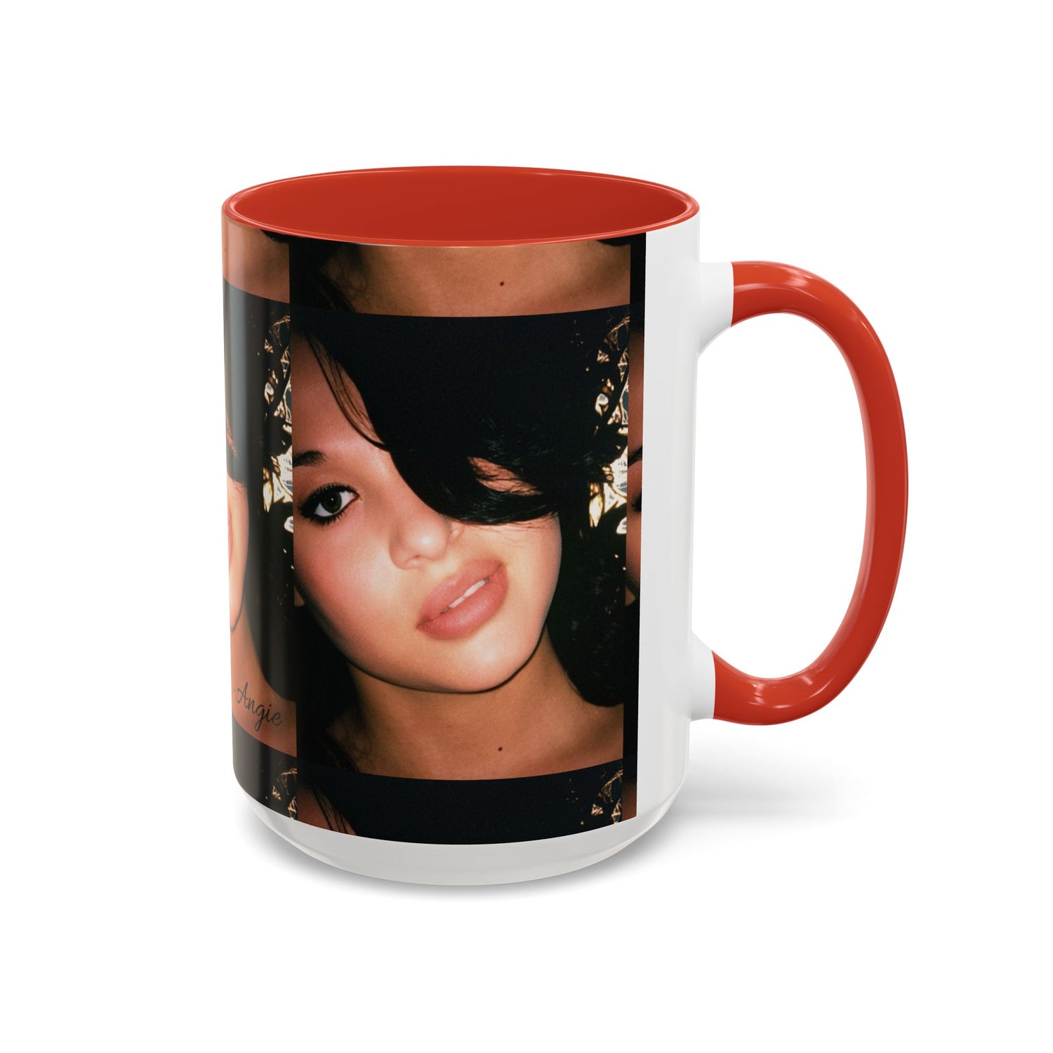 Personalized Photo Accent Coffee Mug (11/15oz) — Custom Portrait Design Printify