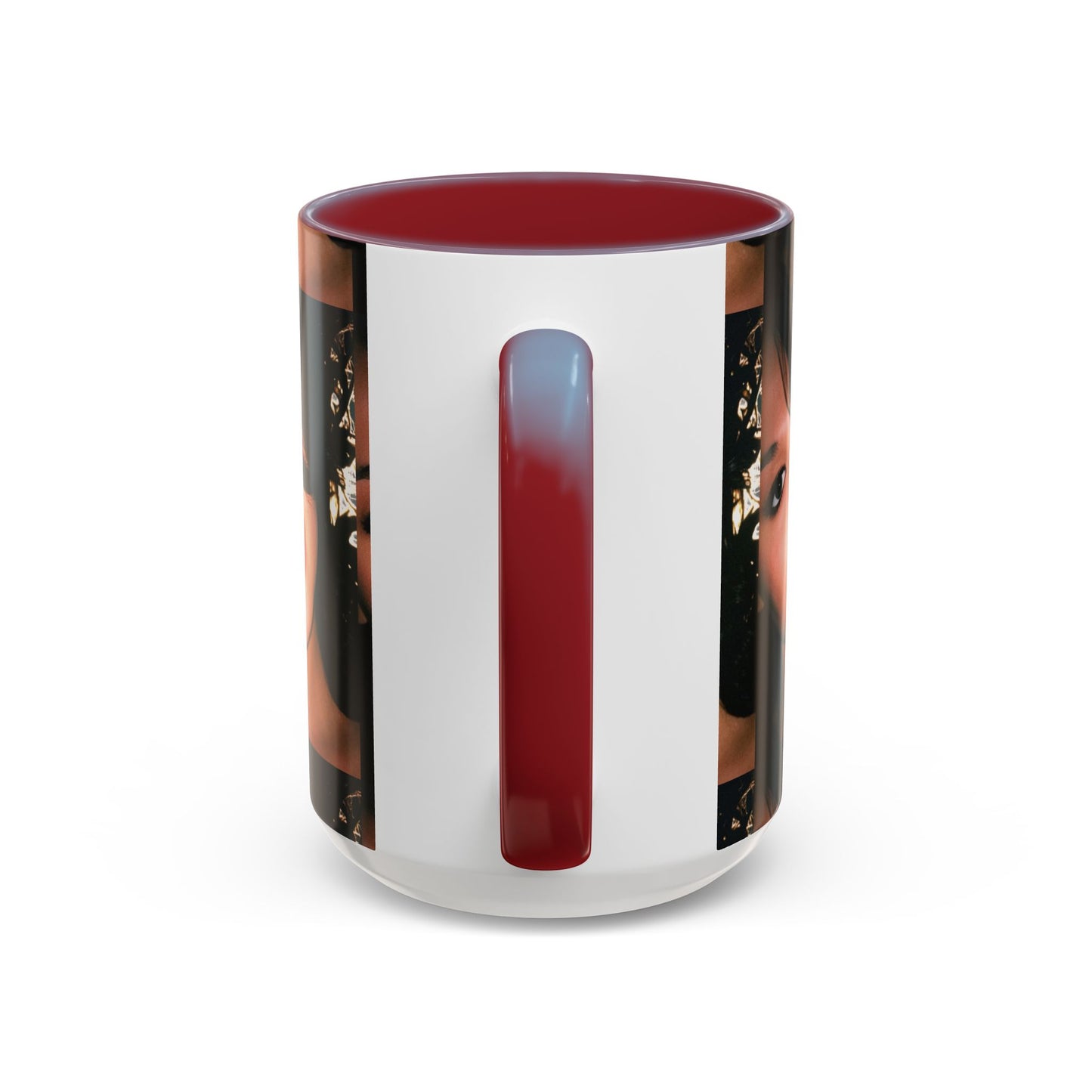 Personalized Photo Accent Coffee Mug (11/15oz) — Custom Portrait Design Printify