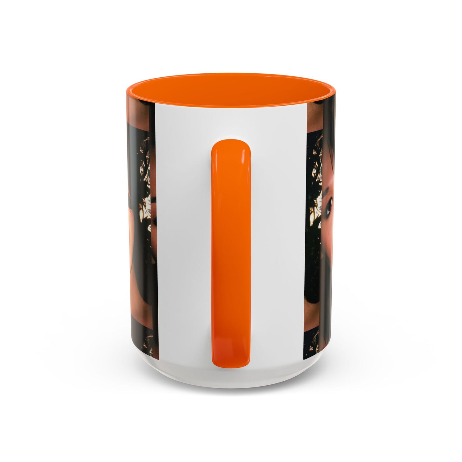 Personalized Photo Accent Coffee Mug (11/15oz) — Custom Portrait Design Printify