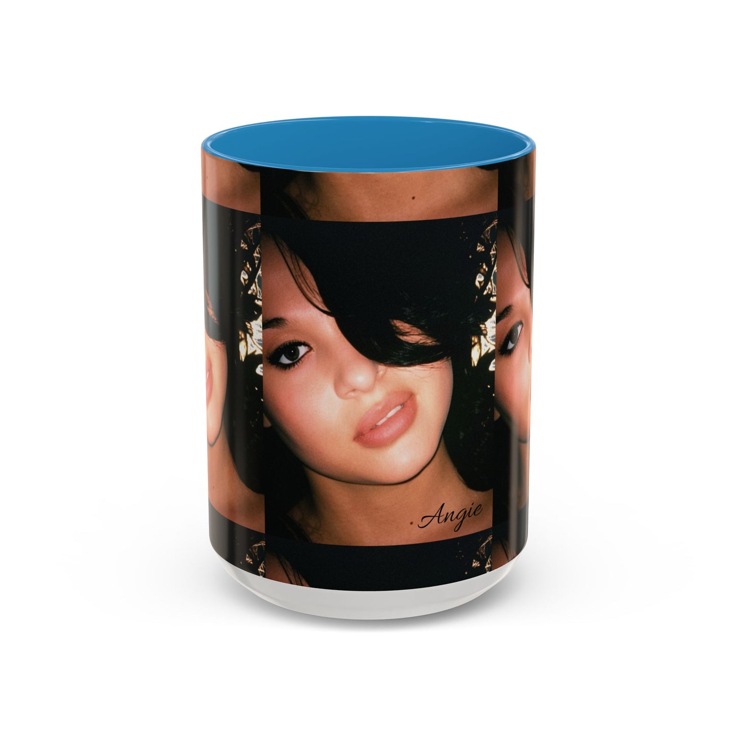Personalized Photo Accent Coffee Mug (11/15oz) — Custom Portrait Design Printify