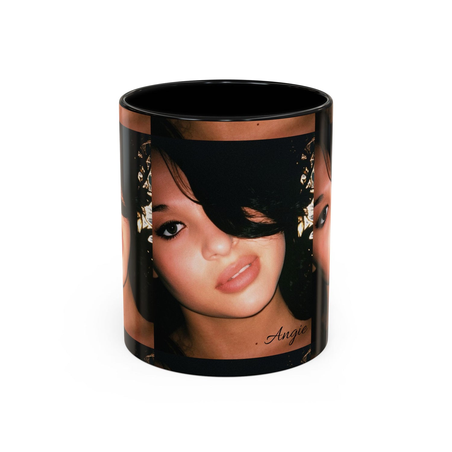 Personalized Photo Accent Coffee Mug (11/15oz) — Custom Portrait Design Printify