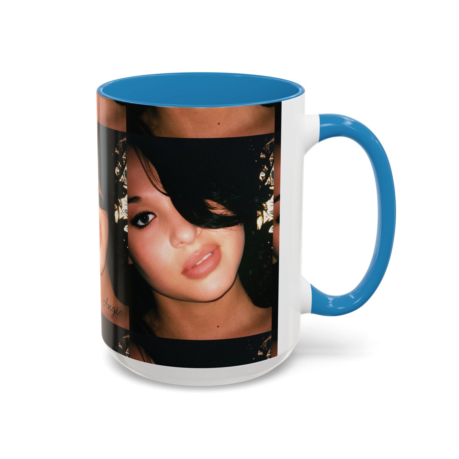 Personalized Photo Accent Coffee Mug (11/15oz) — Custom Portrait Design Printify