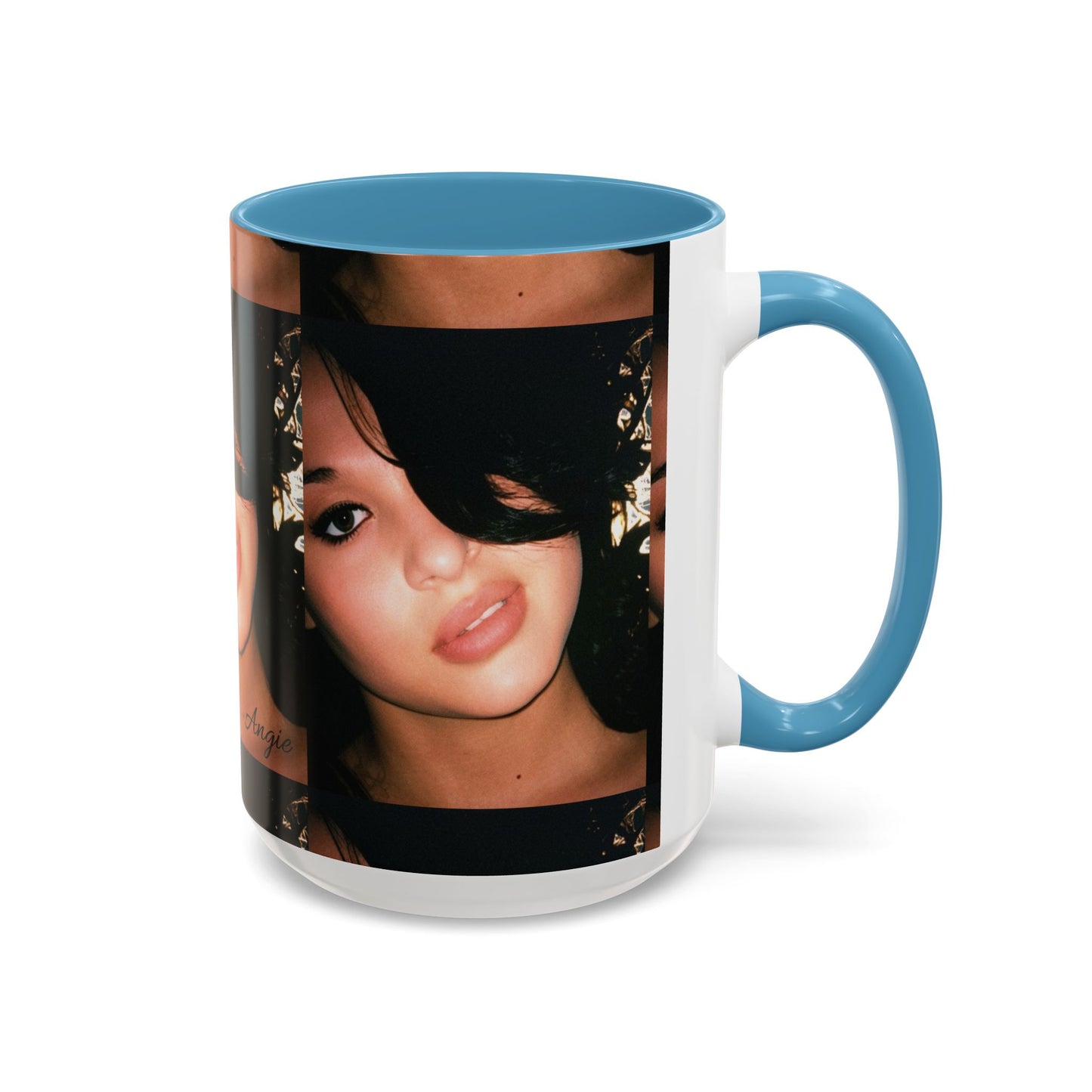 Personalized Photo Accent Coffee Mug (11/15oz) — Custom Portrait Design Printify