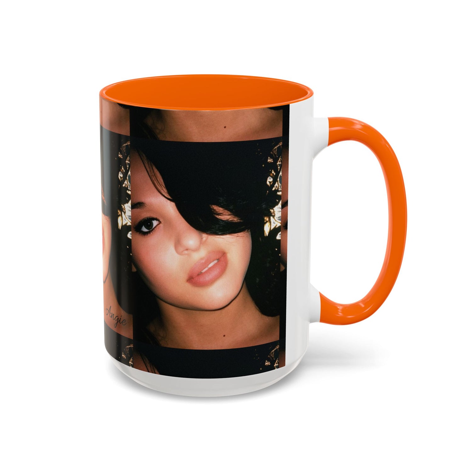 Personalized Photo Accent Coffee Mug (11/15oz) — Custom Portrait Design Printify