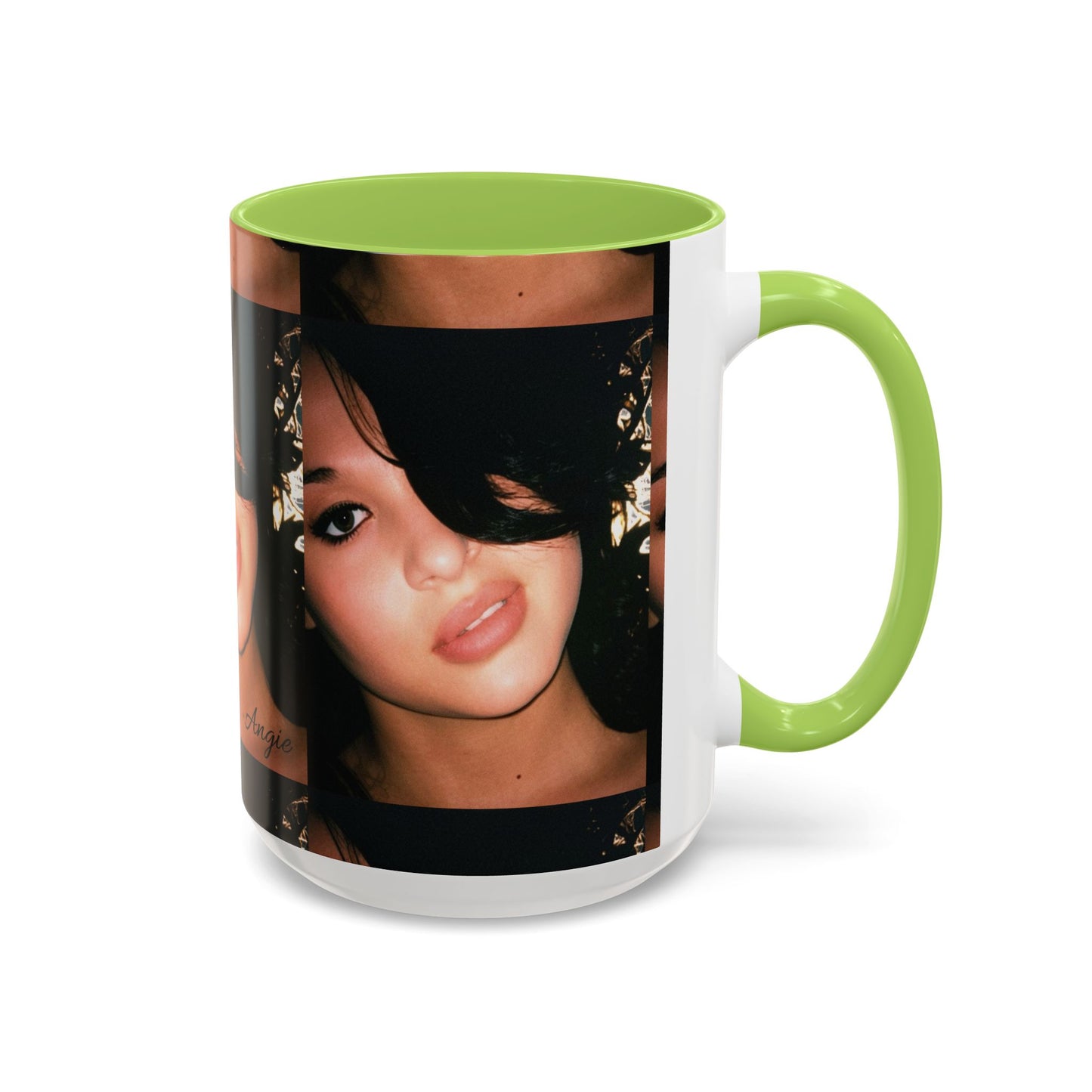 Personalized Photo Accent Coffee Mug (11/15oz) — Custom Portrait Design Printify