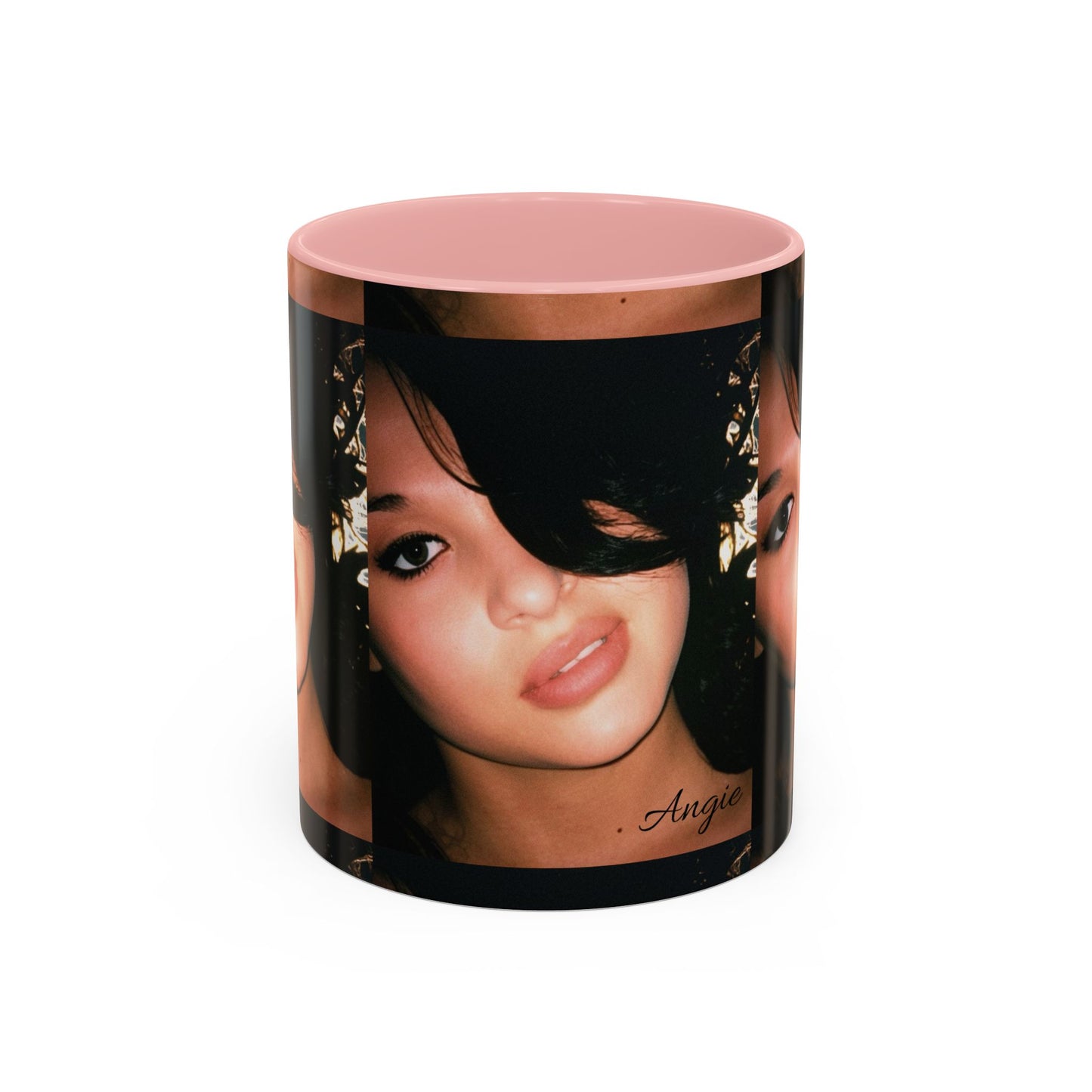 Personalized Photo Accent Coffee Mug (11/15oz) — Custom Portrait Design Printify