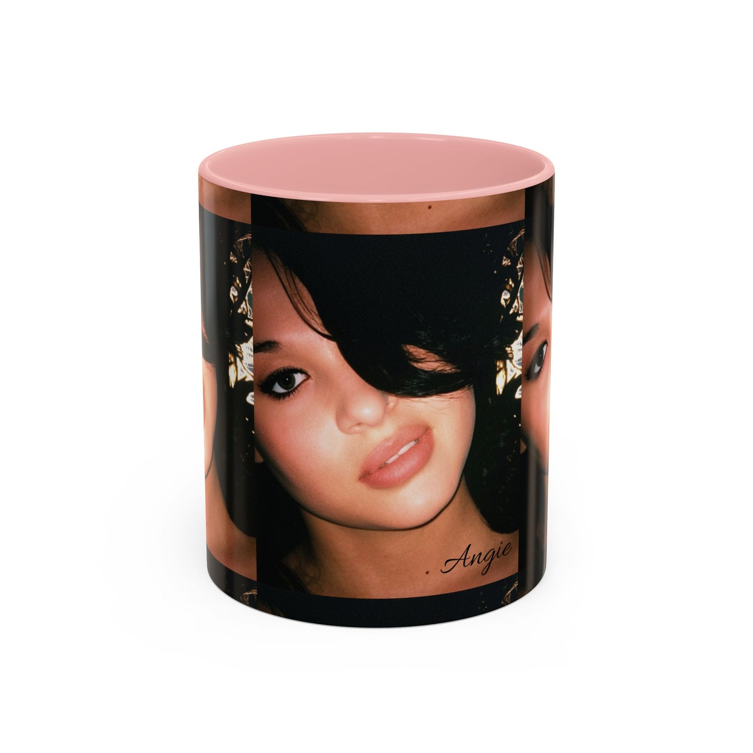 Personalized Photo Accent Coffee Mug (11/15oz) — Custom Portrait Design Printify