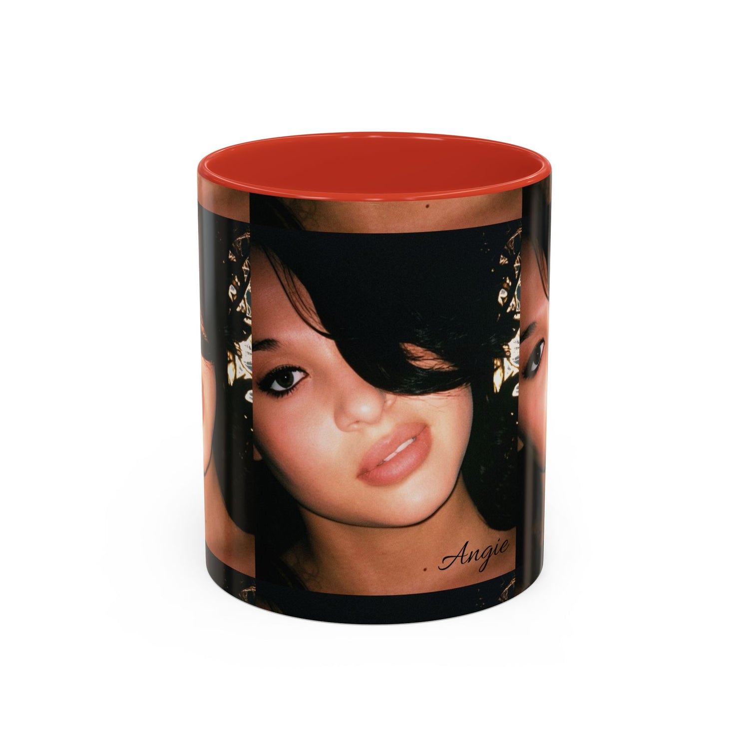 Personalized Photo Accent Coffee Mug (11/15oz) — Custom Portrait Design Printify