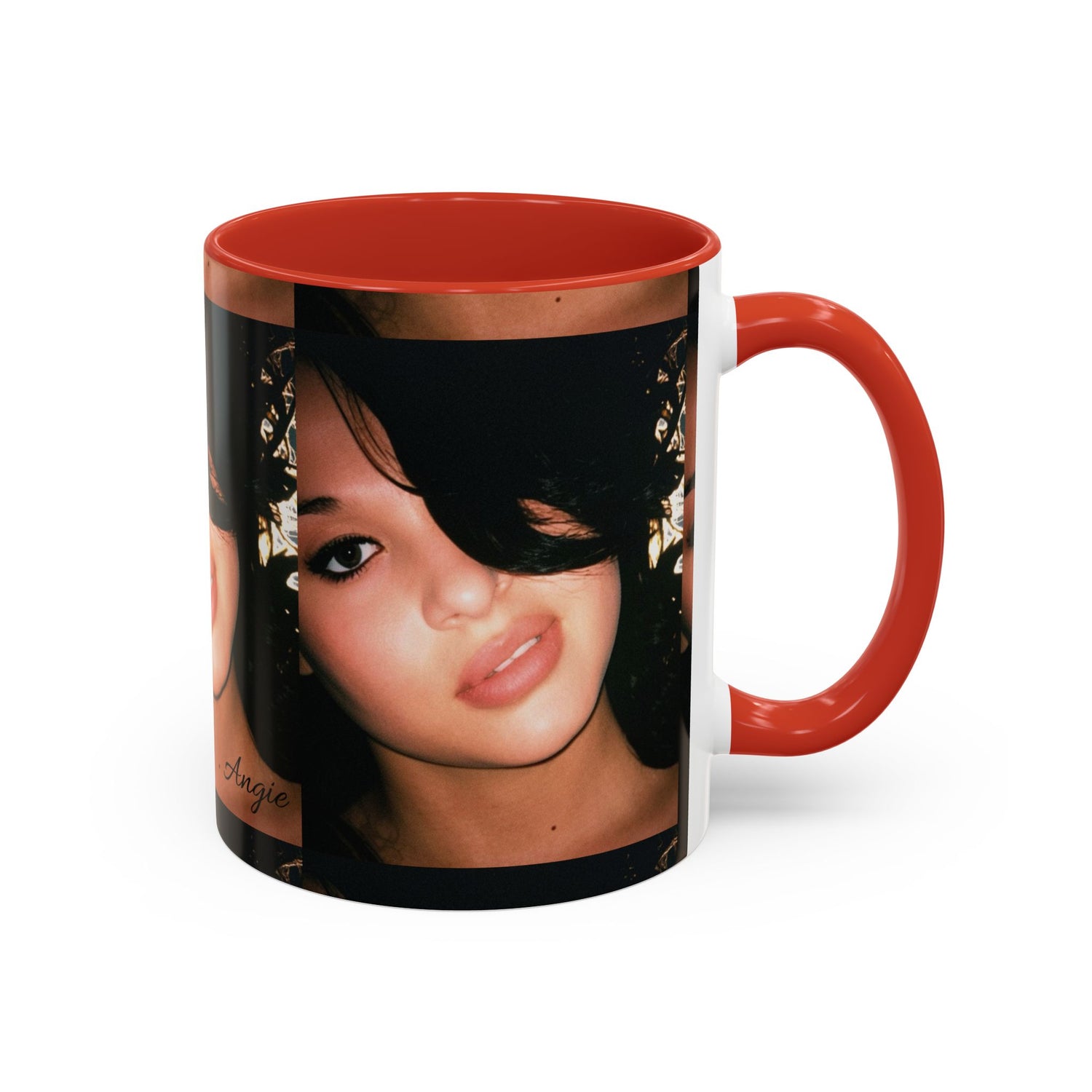 Personalized Photo Accent Coffee Mug (11/15oz) — Custom Portrait Design Printify