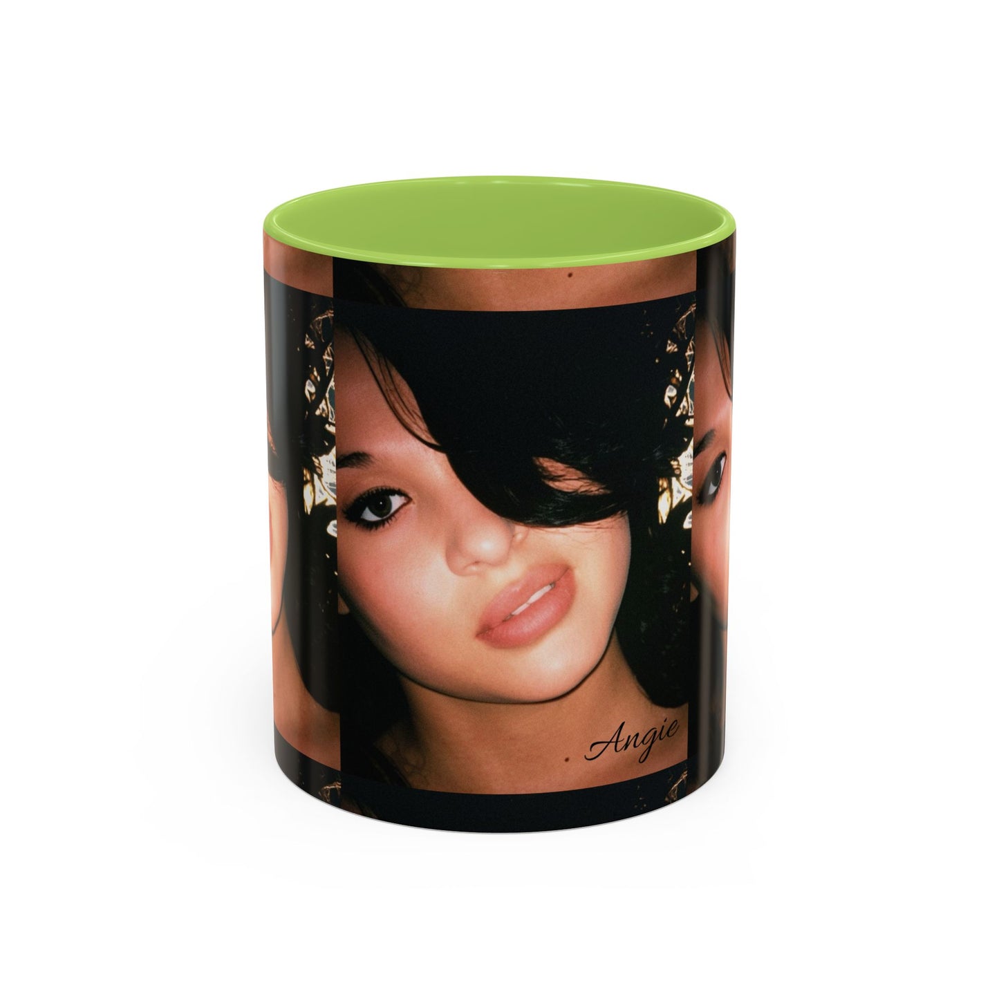 Personalized Photo Accent Coffee Mug (11/15oz) — Custom Portrait Design Printify