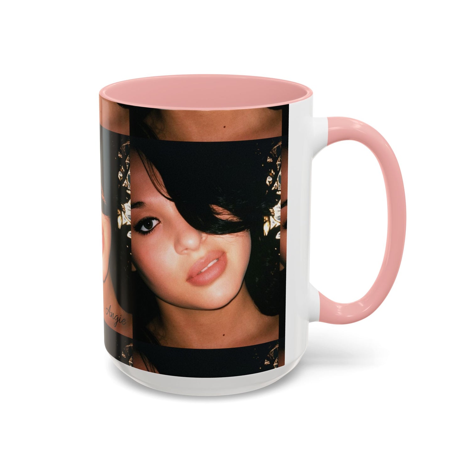 Personalized Photo Accent Coffee Mug (11/15oz) — Custom Portrait Design Printify