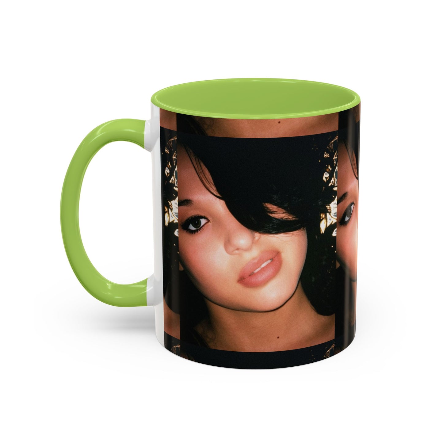 Personalized Photo Accent Coffee Mug (11/15oz) — Custom Portrait Design Printify