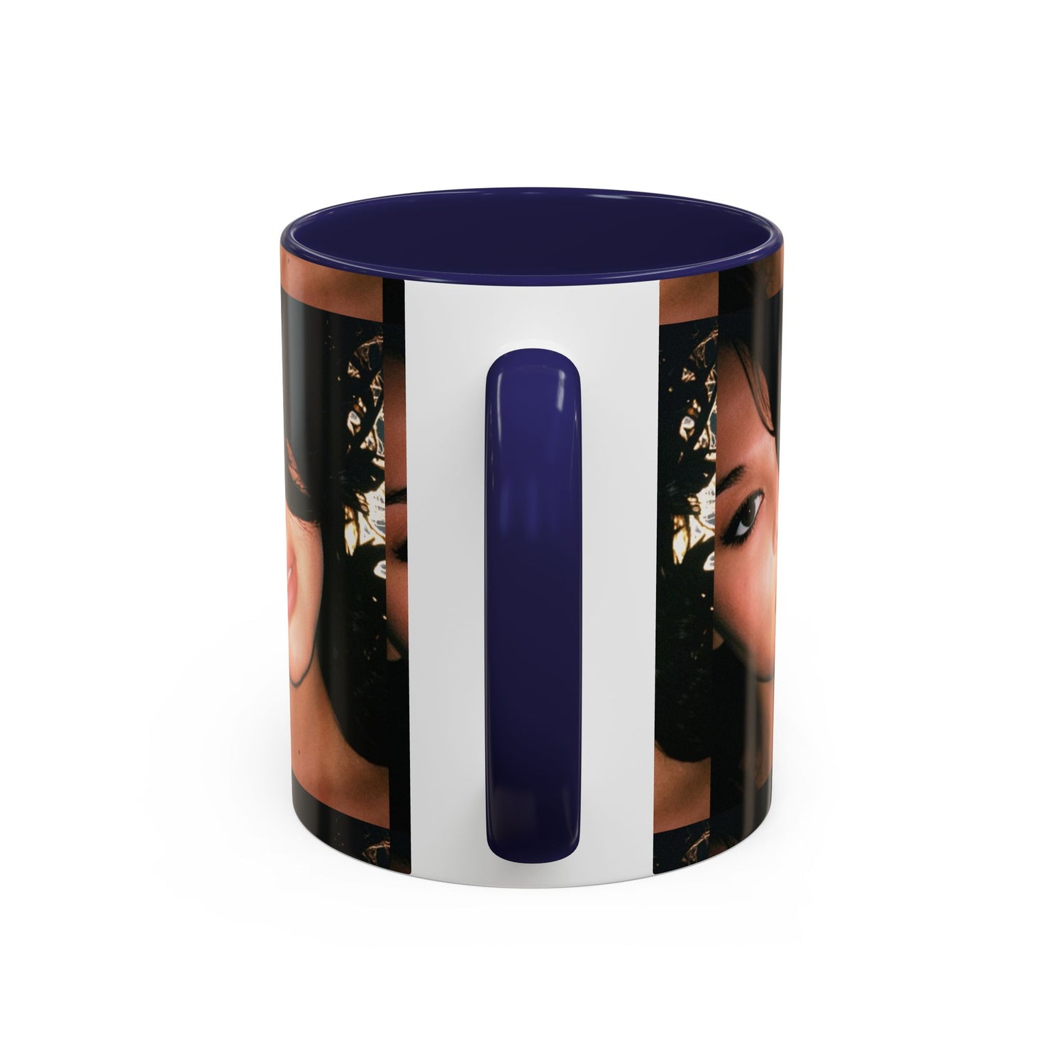 Personalized Photo Accent Coffee Mug (11/15oz) — Custom Portrait Design Printify