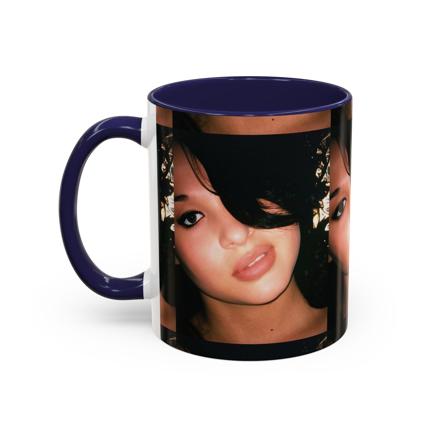 Personalized Photo Accent Coffee Mug (11/15oz) — Custom Portrait Design Printify