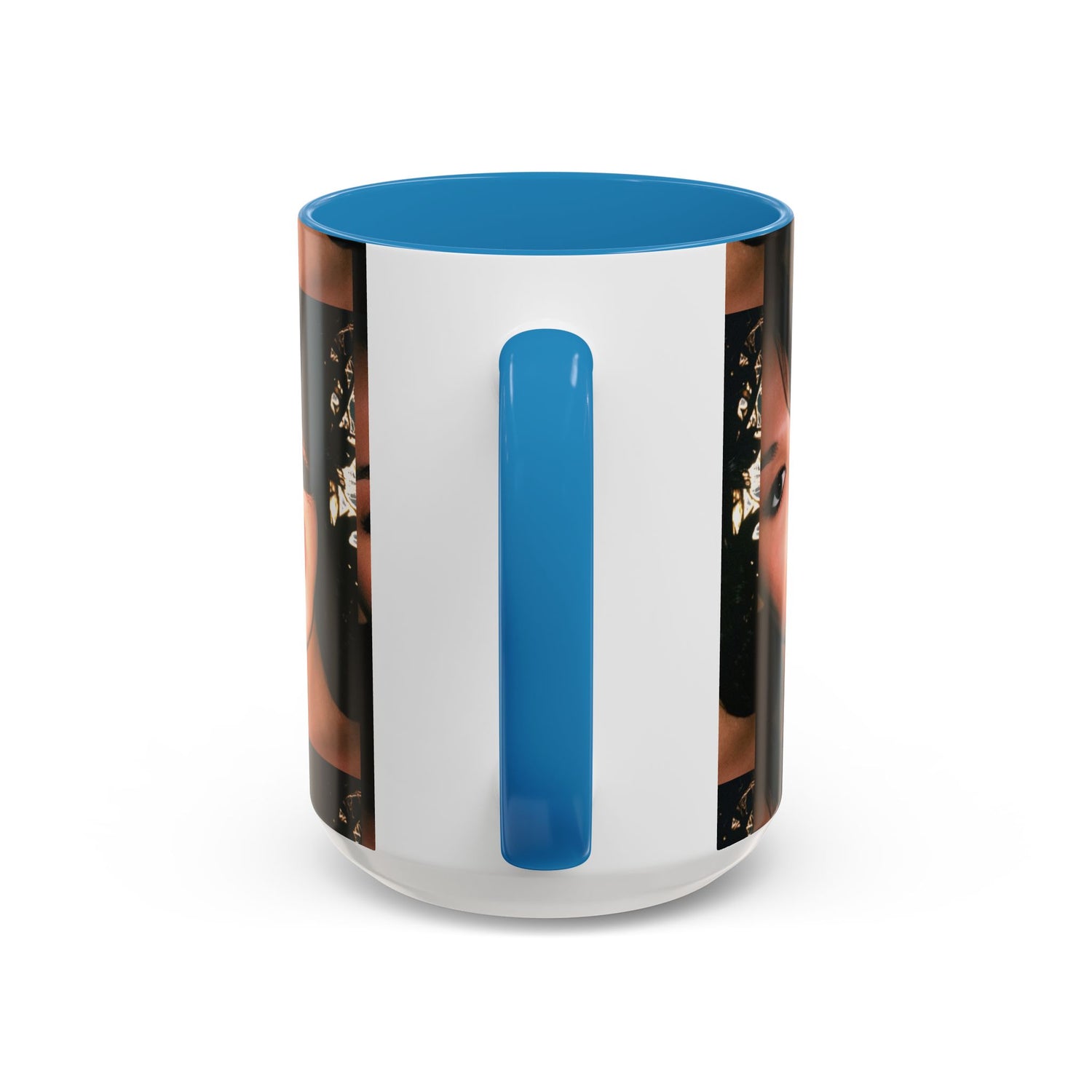 Personalized Photo Accent Coffee Mug (11/15oz) — Custom Portrait Design Printify
