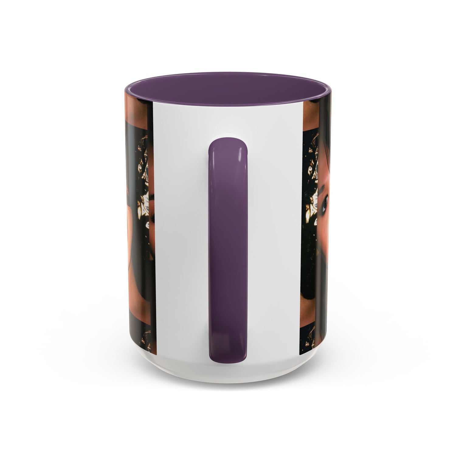 Personalized Photo Accent Coffee Mug (11/15oz) — Custom Portrait Design Printify