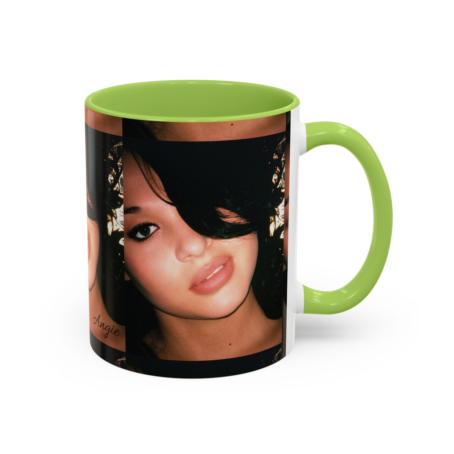 Personalized Photo Accent Coffee Mug (11/15oz) — Custom Portrait Design Printify