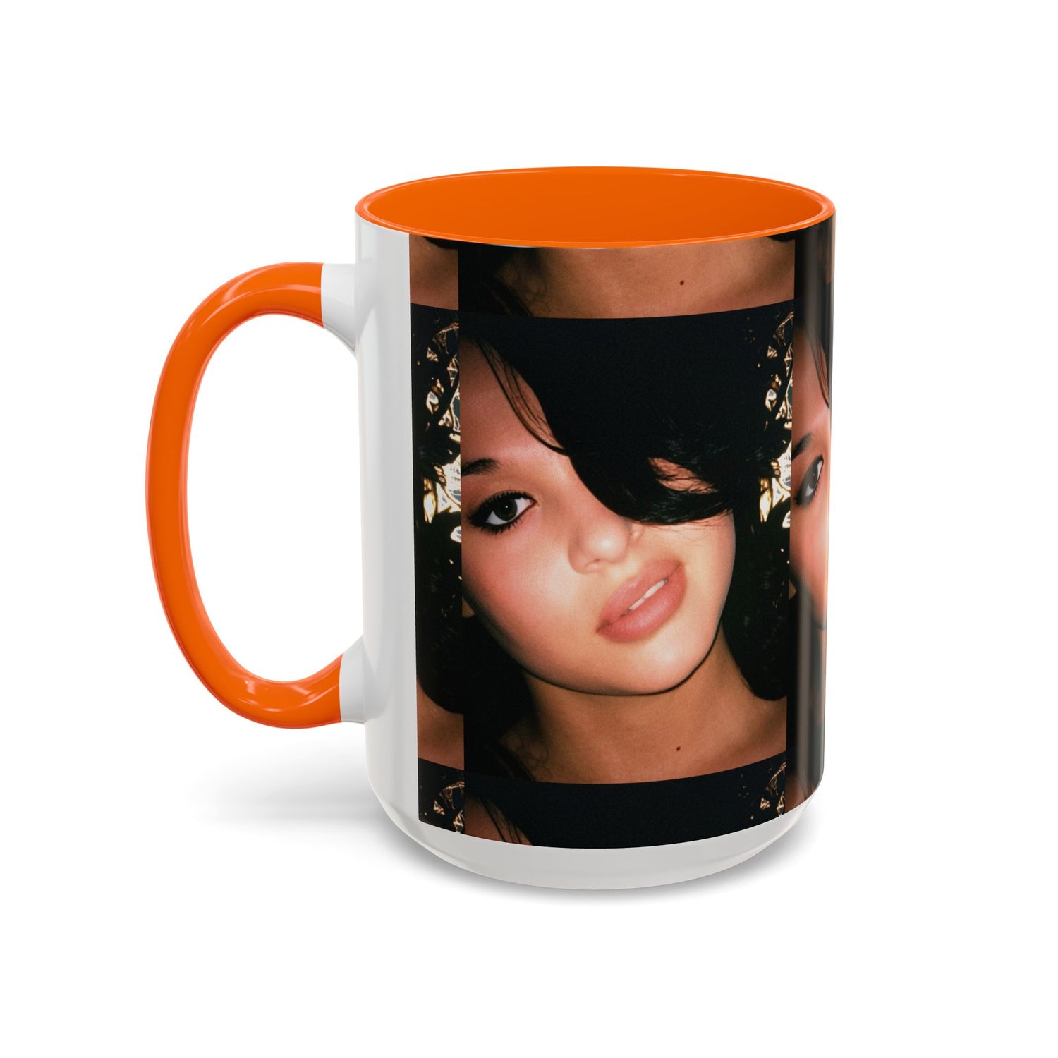 Personalized Photo Accent Coffee Mug (11/15oz) — Custom Portrait Design Printify