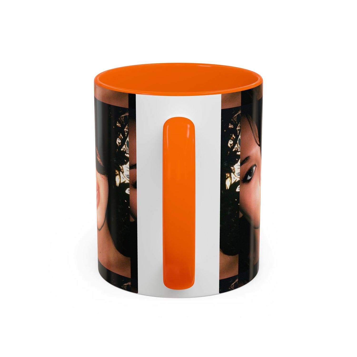 Personalized Photo Accent Coffee Mug (11/15oz) — Custom Portrait Design Printify