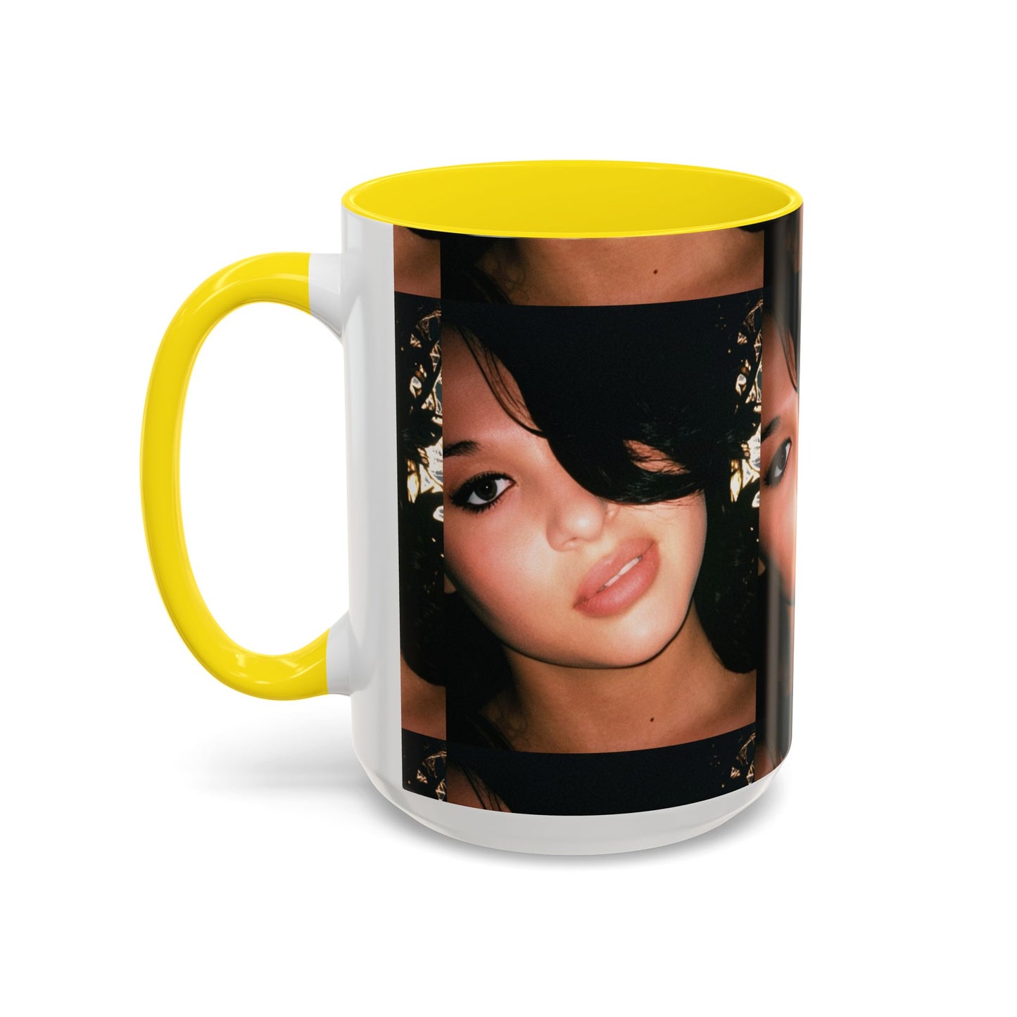 Personalized Photo Accent Coffee Mug (11/15oz) — Custom Portrait Design Printify