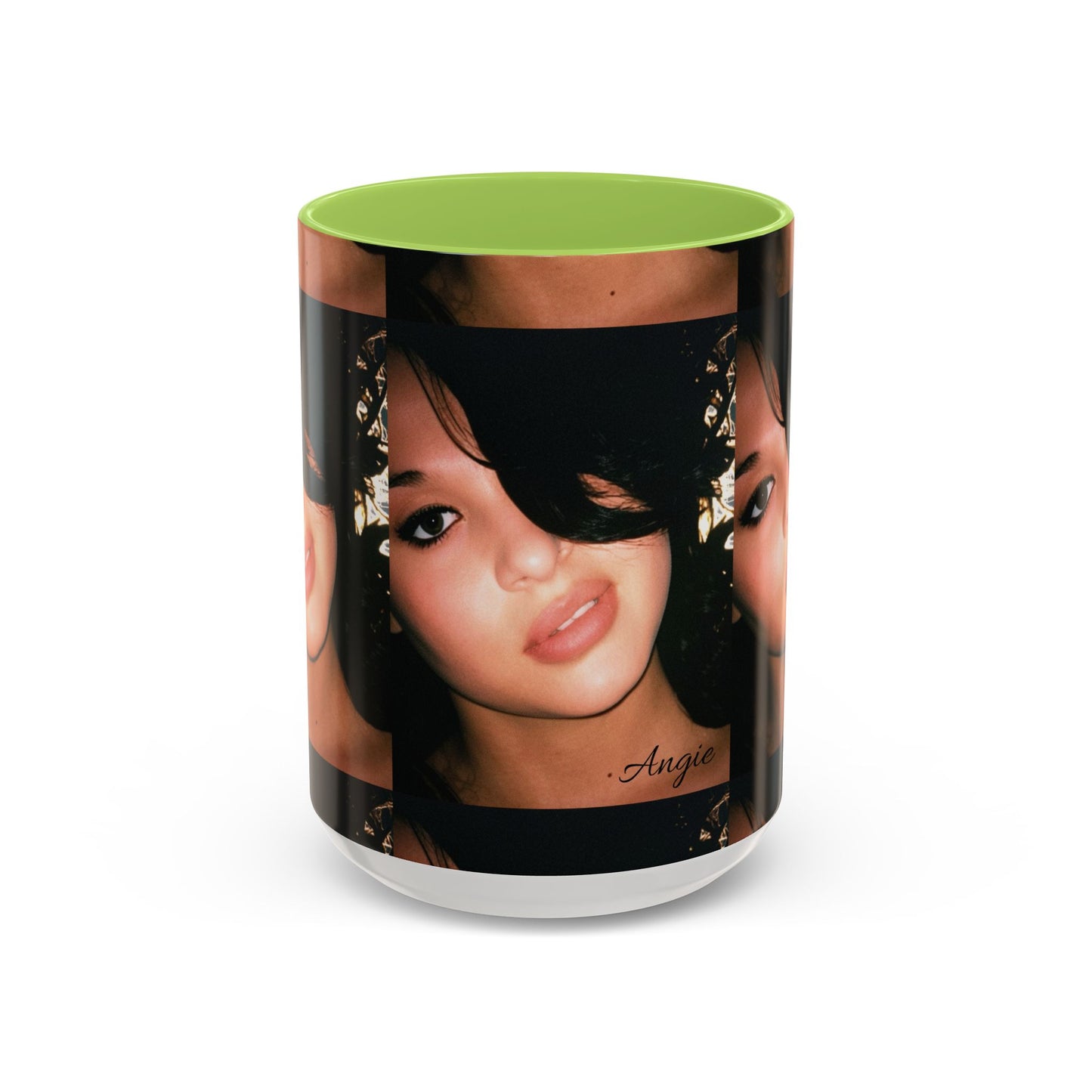 Personalized Photo Accent Coffee Mug (11/15oz) — Custom Portrait Design Printify