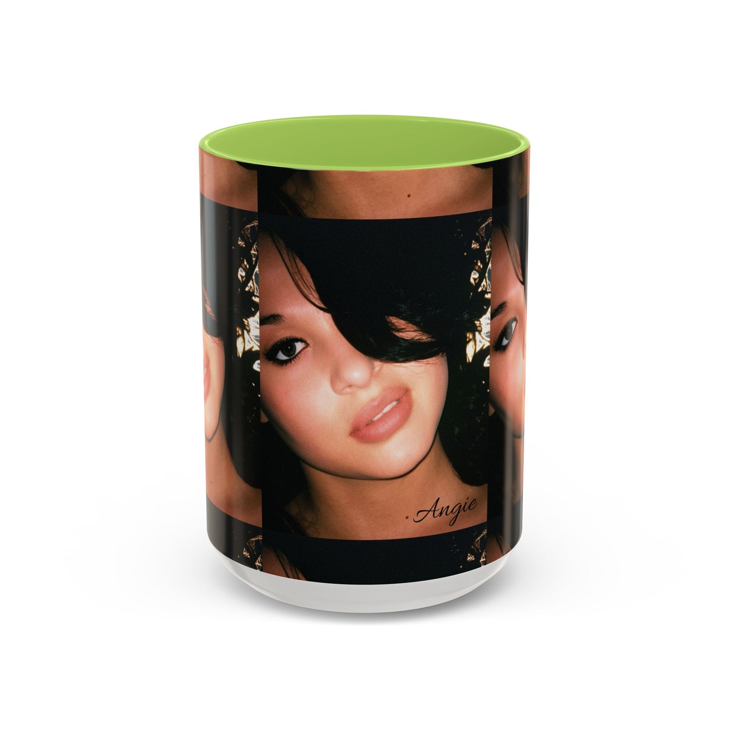 Personalized Photo Accent Coffee Mug (11/15oz) — Custom Portrait Design Printify