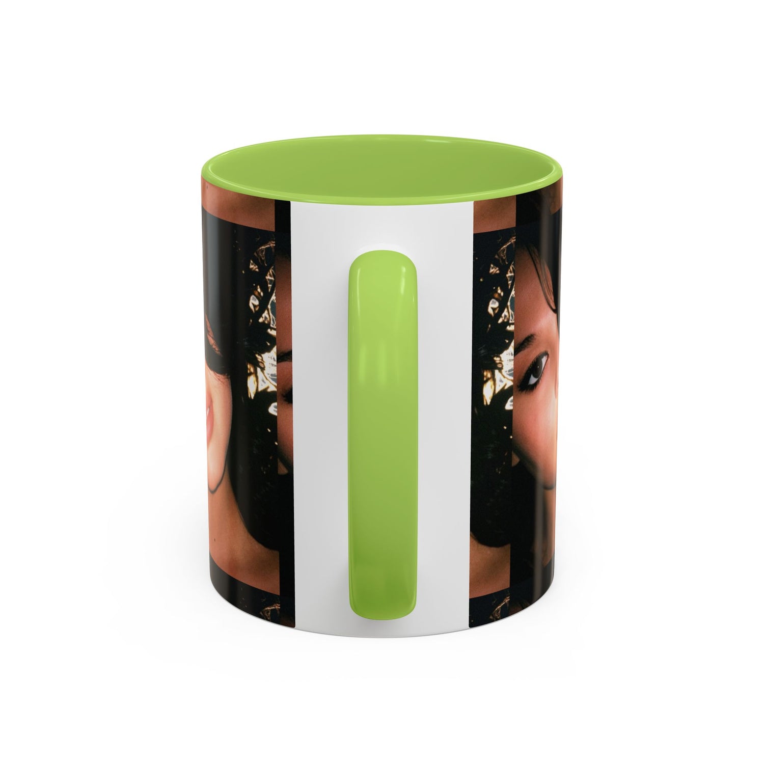 Personalized Photo Accent Coffee Mug (11/15oz) — Custom Portrait Design Printify