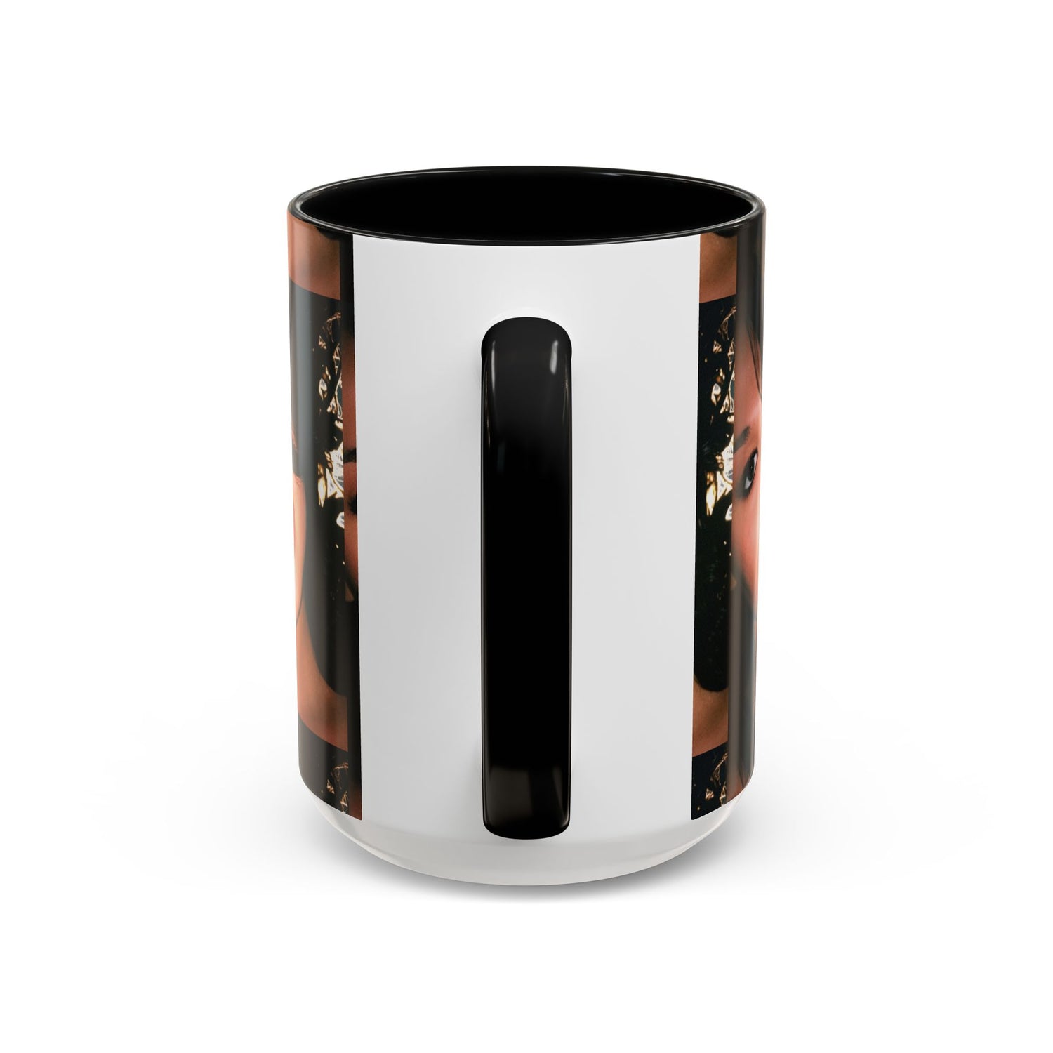 Personalized Photo Accent Coffee Mug (11/15oz) — Custom Portrait Design Printify