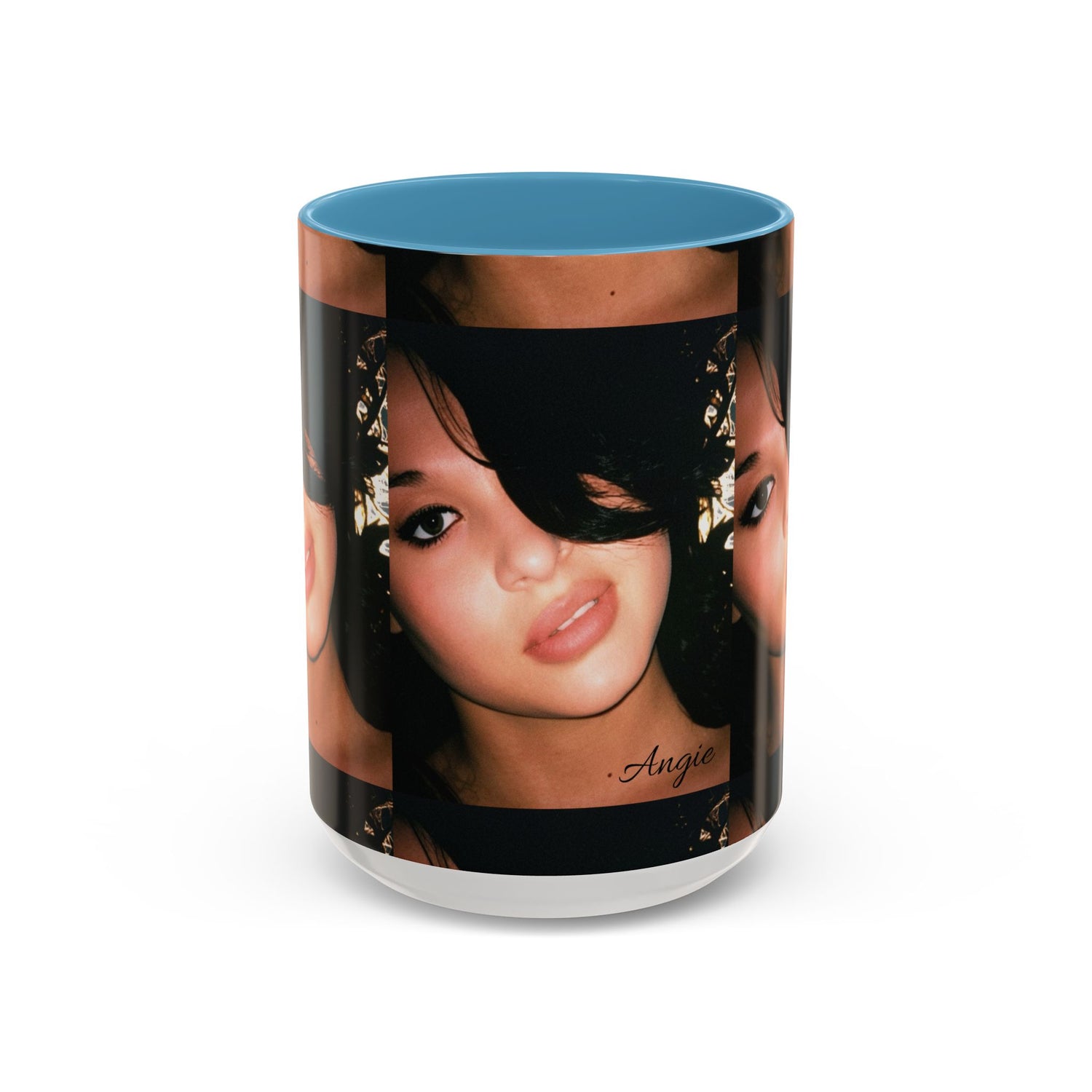 Personalized Photo Accent Coffee Mug (11/15oz) — Custom Portrait Design Printify