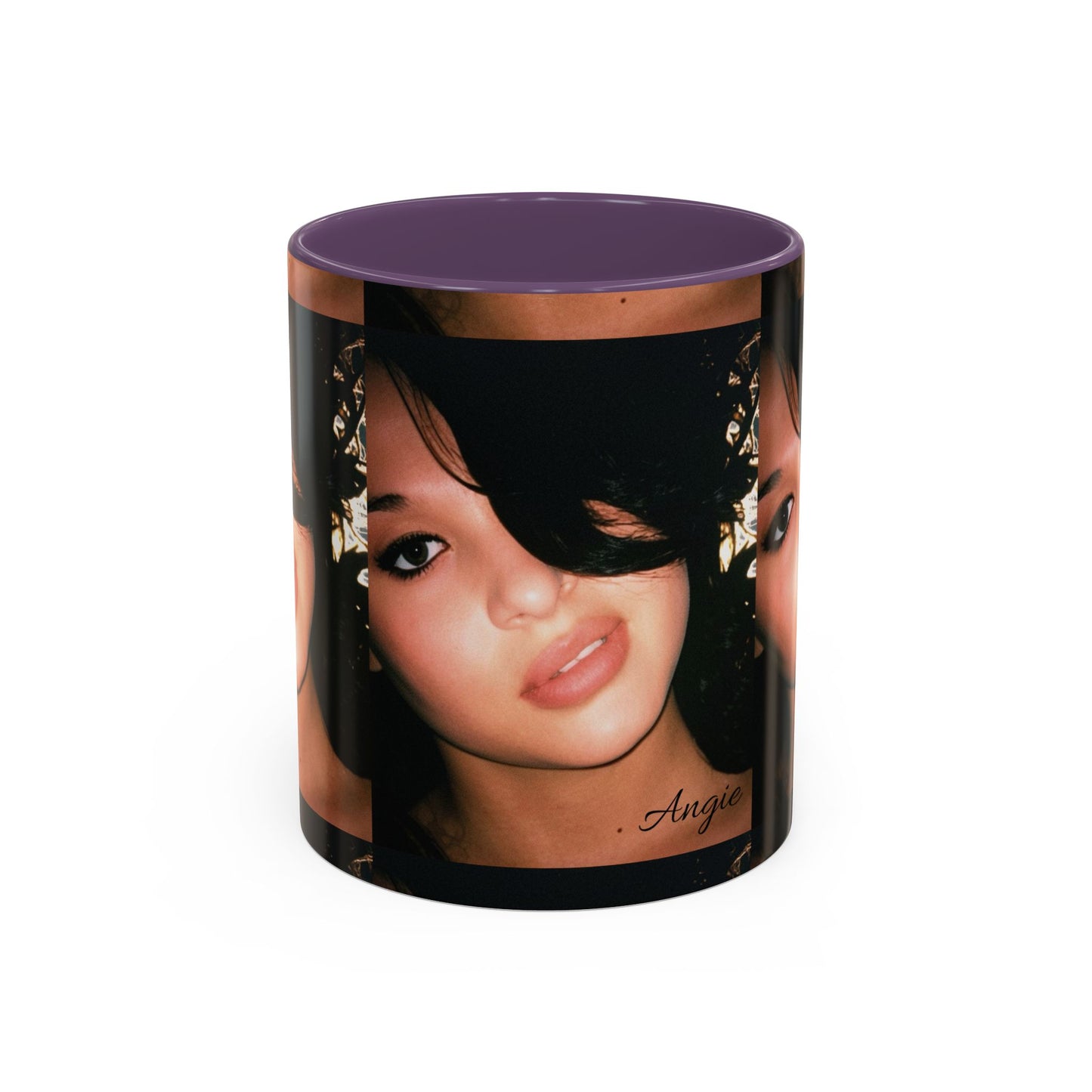 Personalized Photo Accent Coffee Mug (11/15oz) — Custom Portrait Design Printify