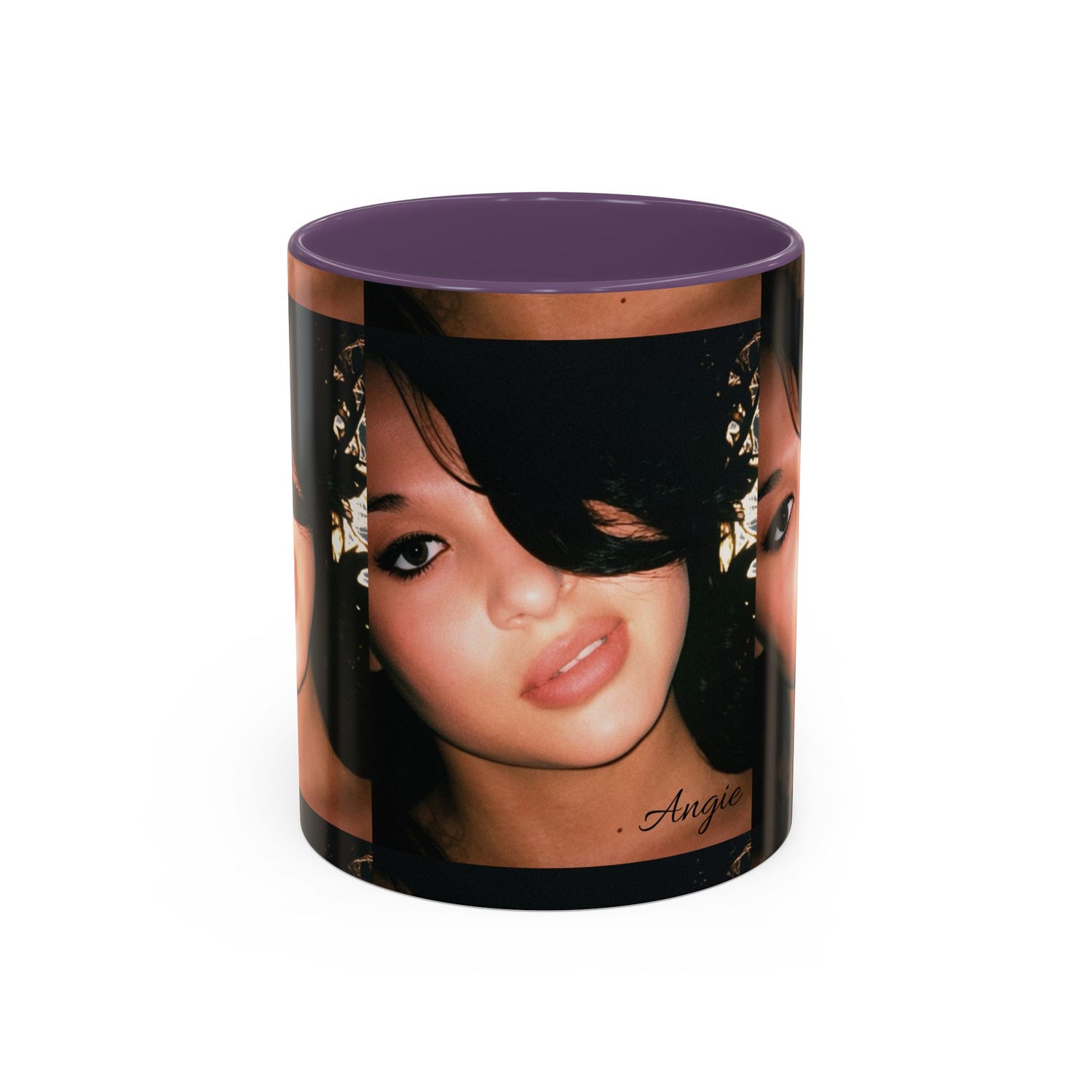 Personalized Photo Accent Coffee Mug (11/15oz) — Custom Portrait Design Printify