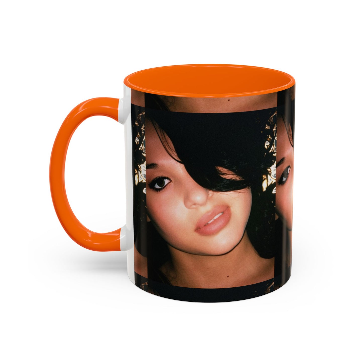 Personalized Photo Accent Coffee Mug (11/15oz) — Custom Portrait Design Printify