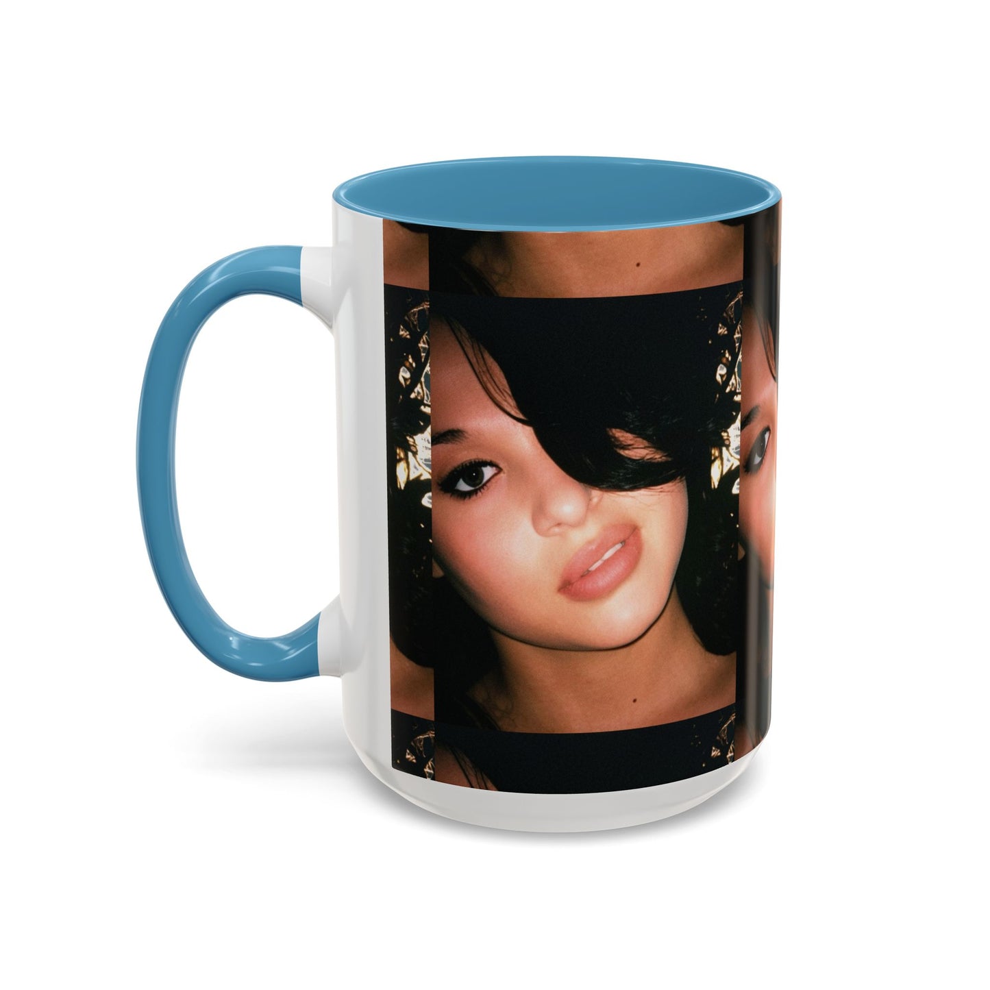 Personalized Photo Accent Coffee Mug (11/15oz) — Custom Portrait Design Printify